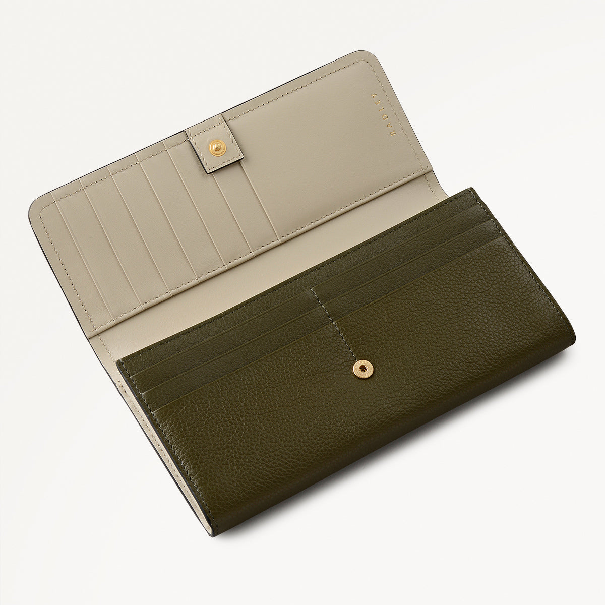 Mayfair Lane Leather Large Flapover Wallet in Pine Needle - 112681