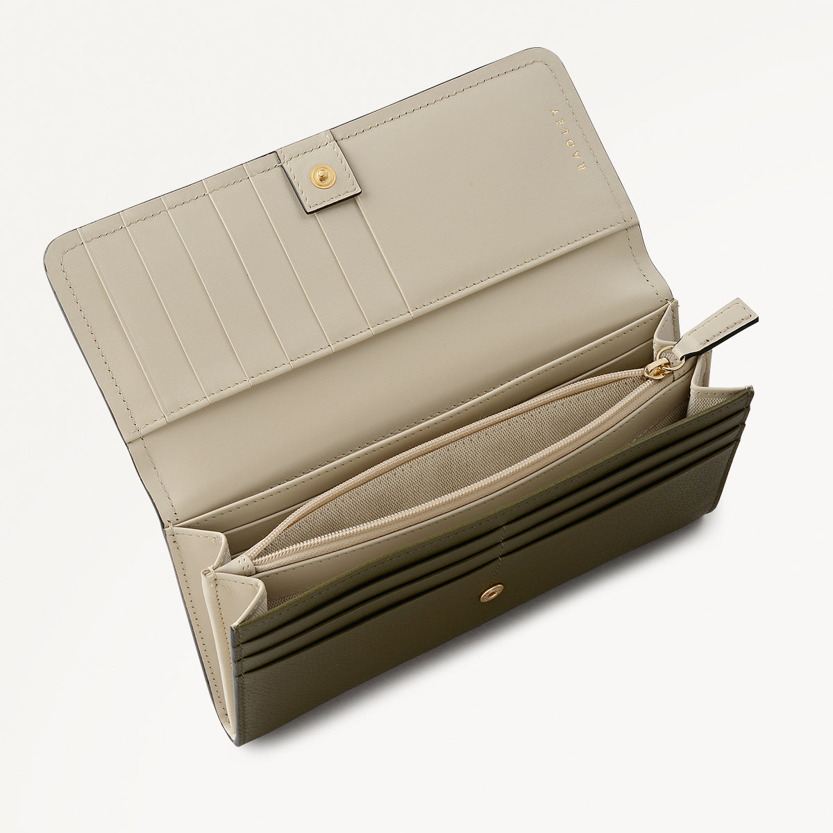 Mayfair Lane Leather Large Flapover Wallet in Pine Needle - 112681