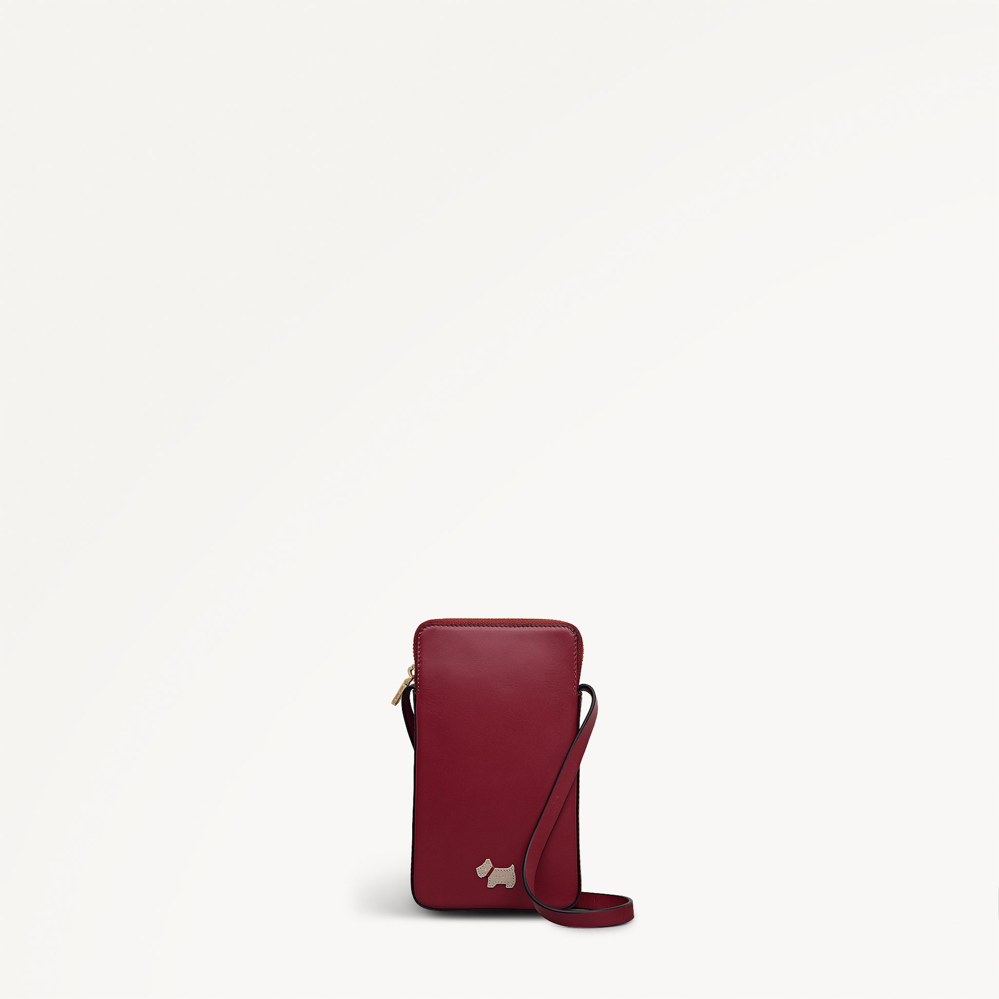 Heritage Radley - Protect Leather Medium Phone Cross Body Bag in Carmine - 112730