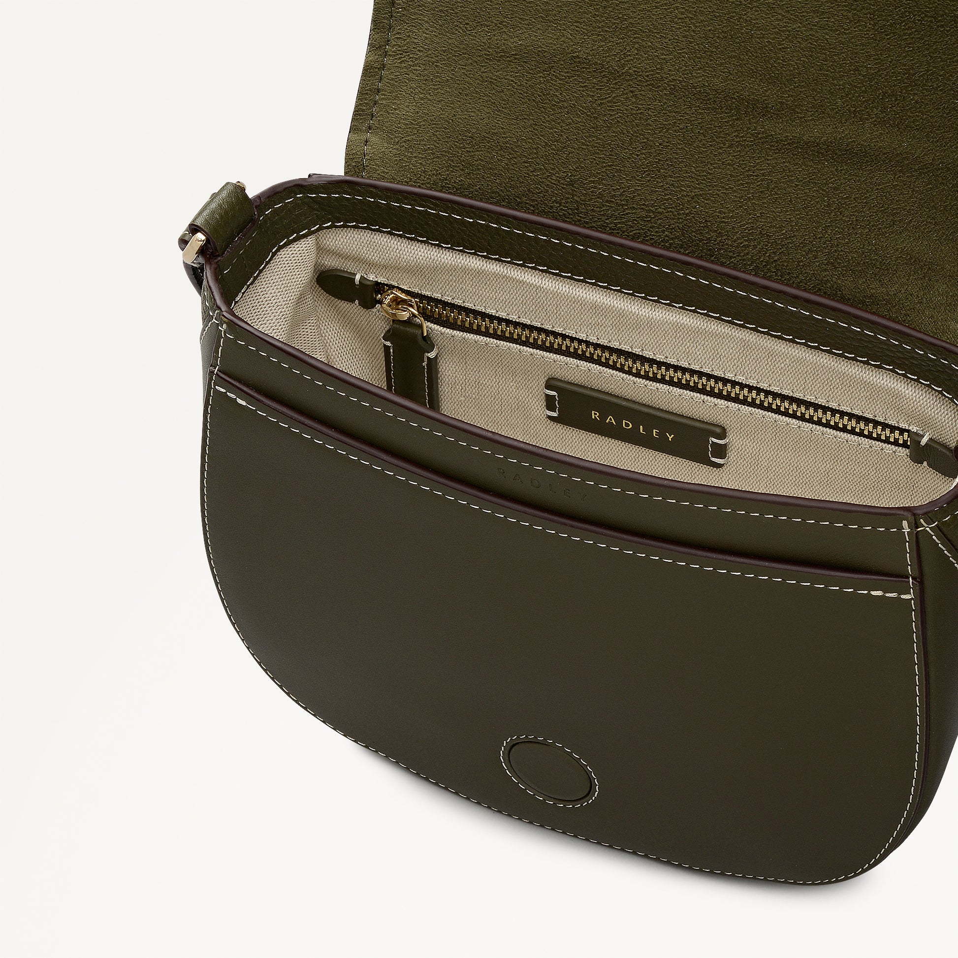 Liverpool Gardens Medium Flapover Cross Body Bag in Pine Needle - 112745