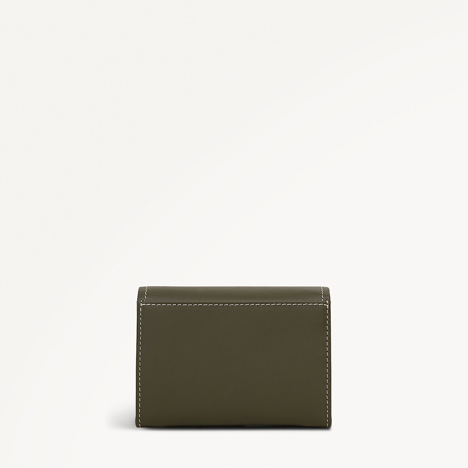 Liverpool Gardens Leather Medium Flapover Wallet in Pine Needle - 112803