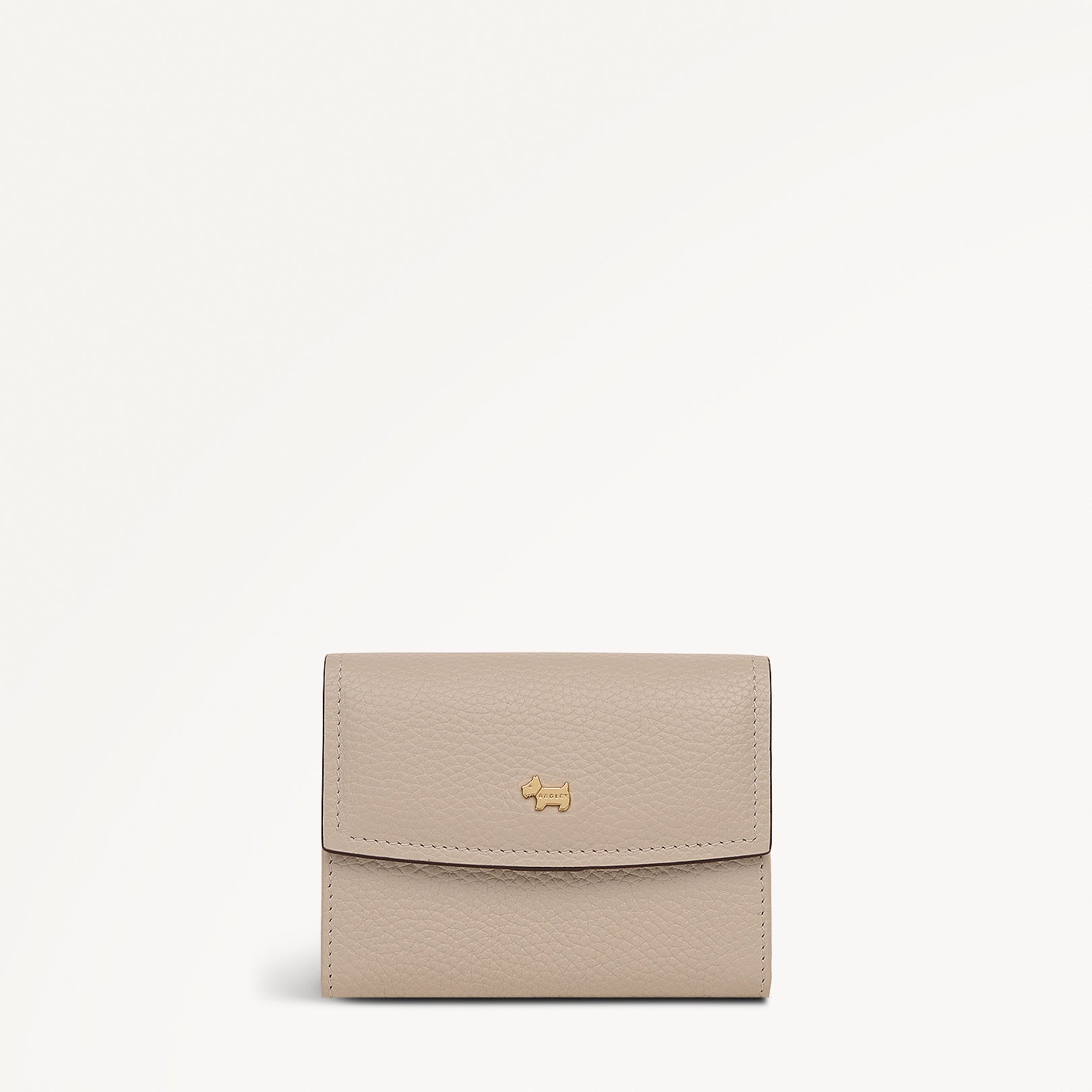 Liverpool Gardens Leather Medium Flapover Wallet in Porcini - 112806