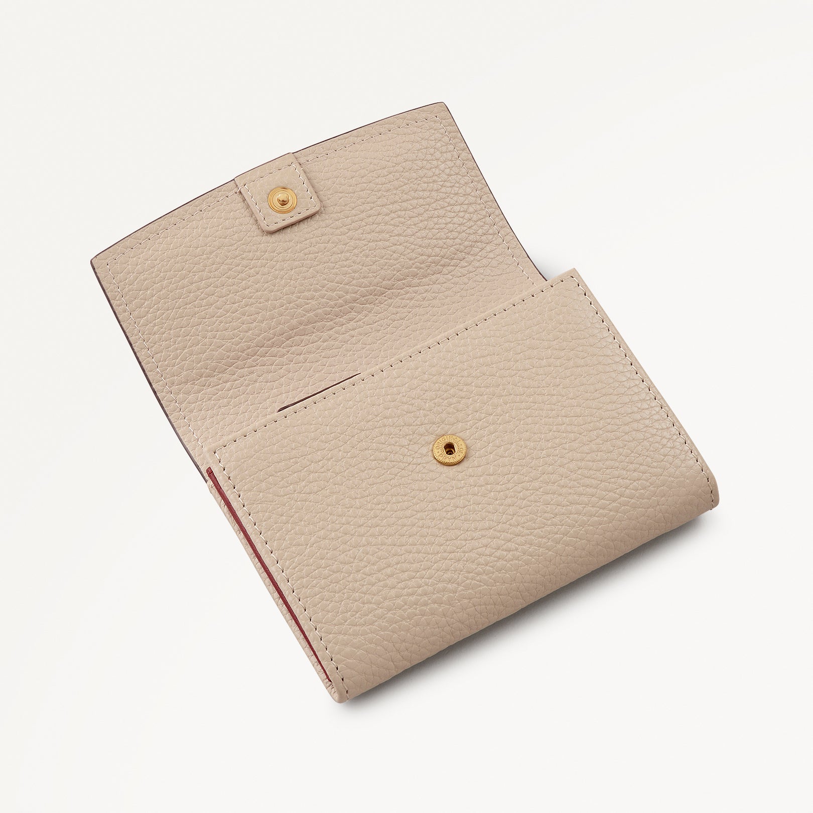 Liverpool Gardens Leather Medium Flapover Wallet in Porcini - 112806