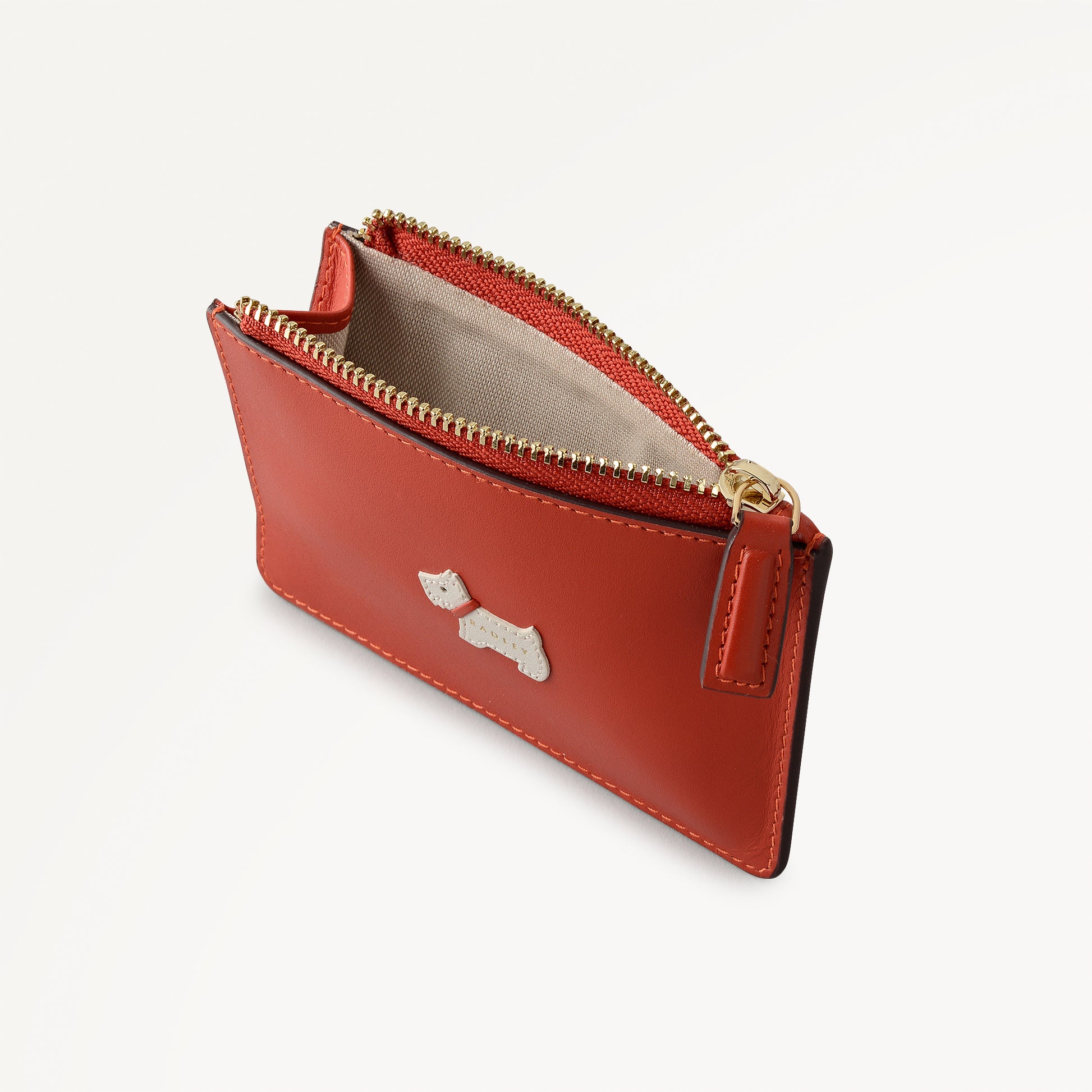 Heritage Radley - Protect Leather Small Ziptop Coin Purse in Flame - 112820