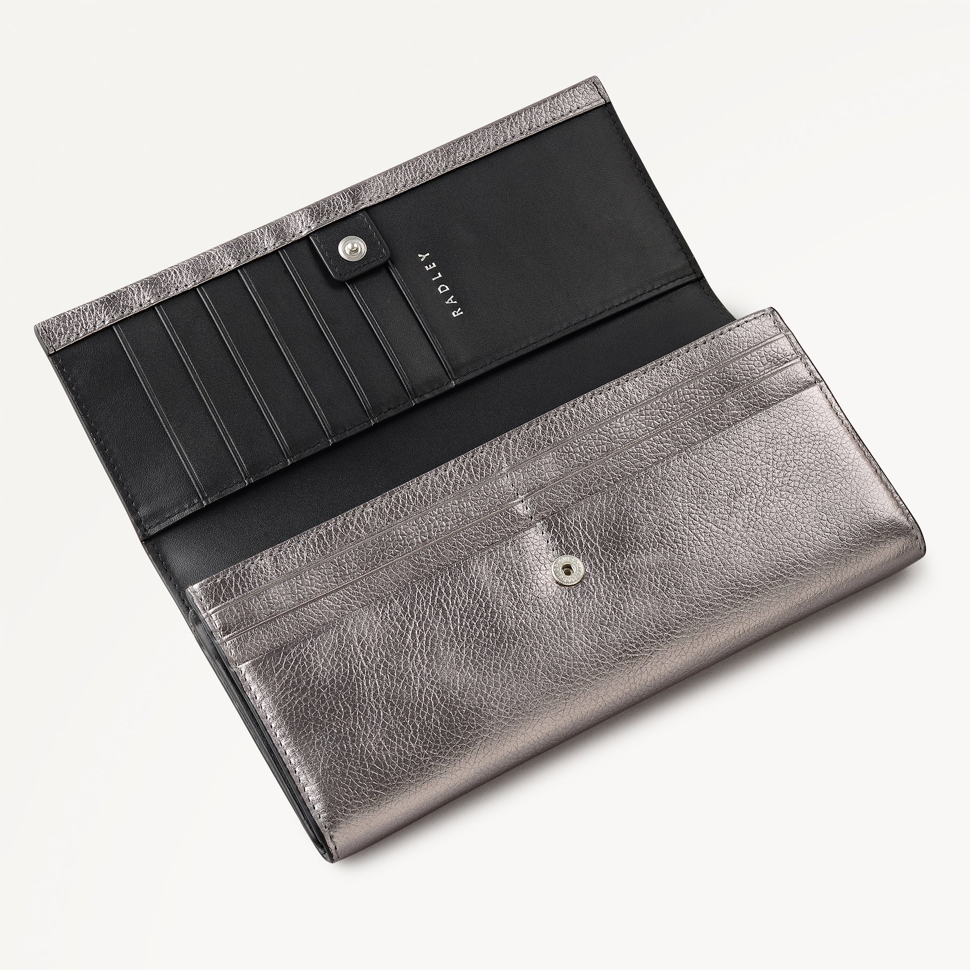 Heritage Radley - Protect Large Flapover Wallet in Gun Metal - 112821