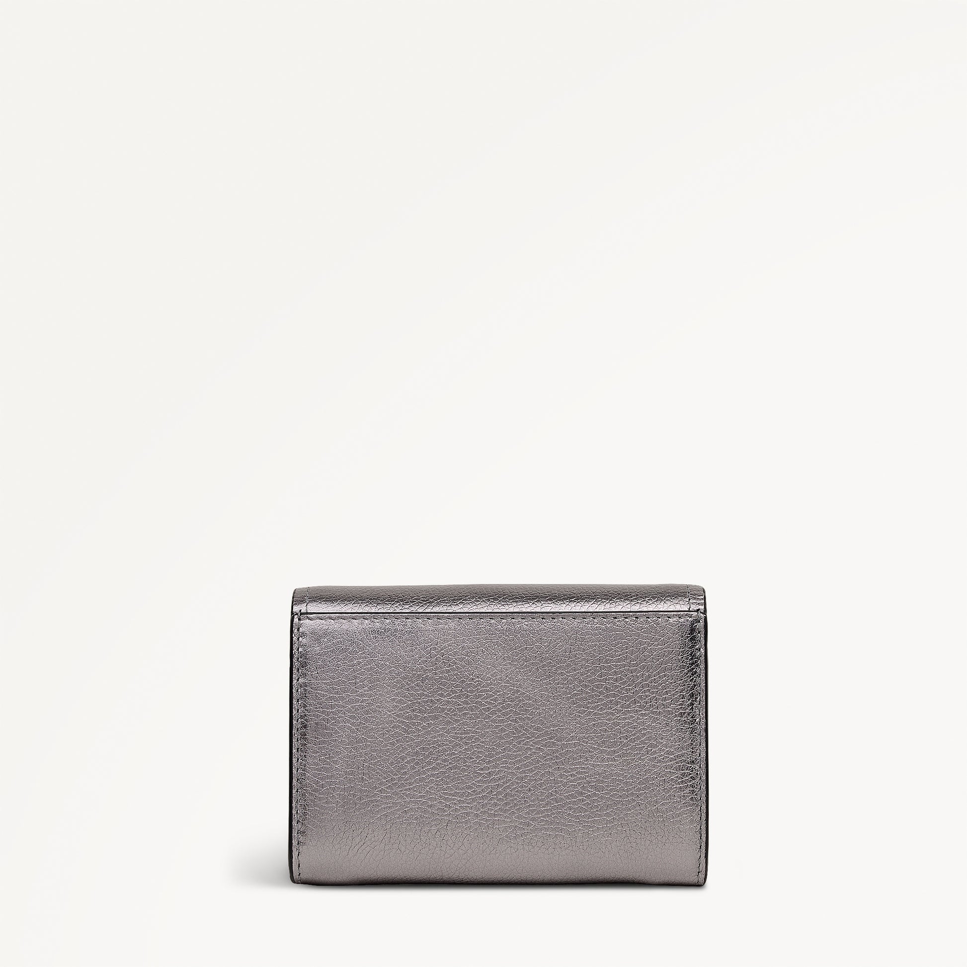 Albert Road Leather Medium Flapover Wallet in Gun Metal - 112841