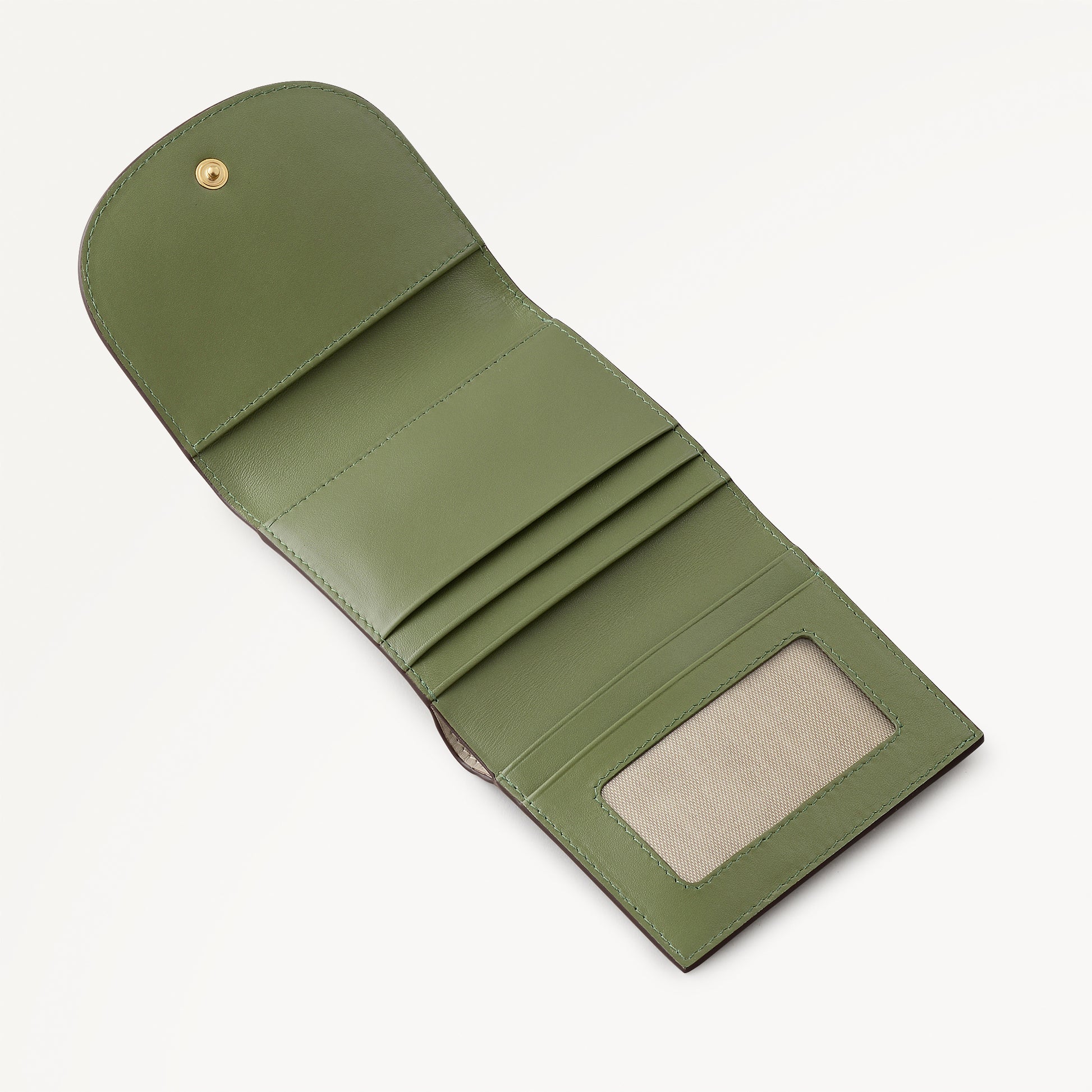 Acorntopia Leather Small Trifold Wallet in Porcini - 112845