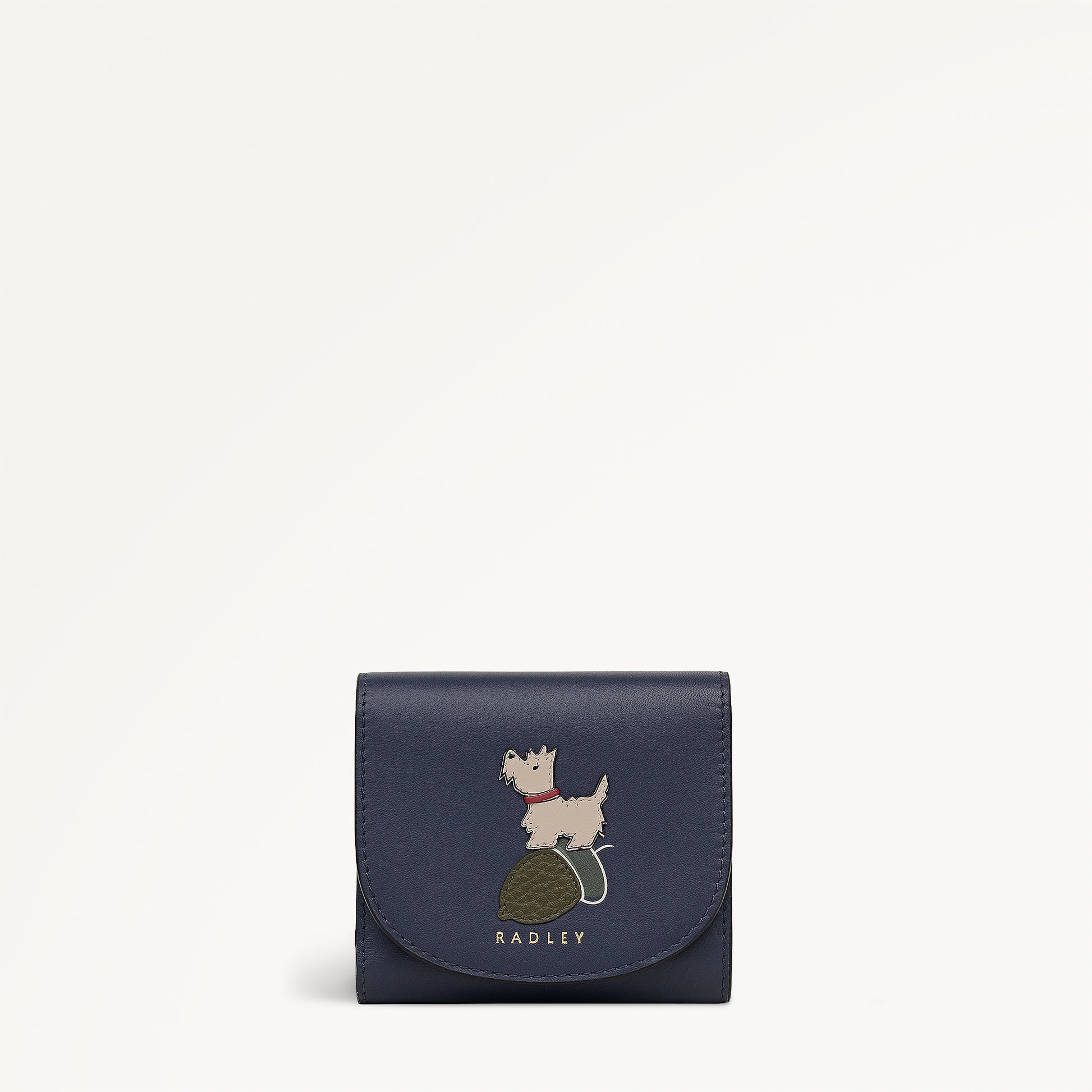 Acorntopia Leather Small Trifold Wallet in Ink - 112847