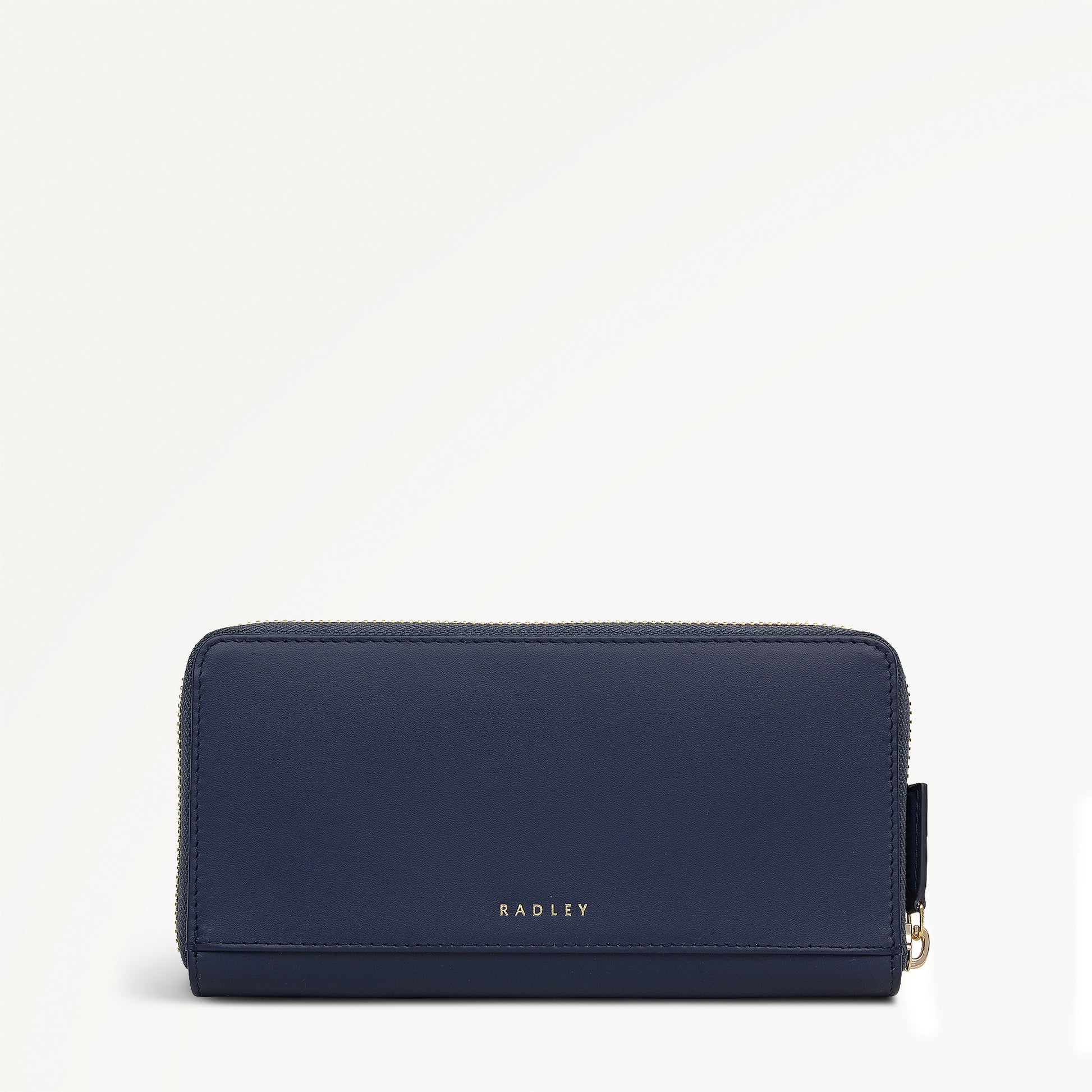 It's Written In The Snowflakes Leather Large Zip Around Wallet in Dark Blue - 112854