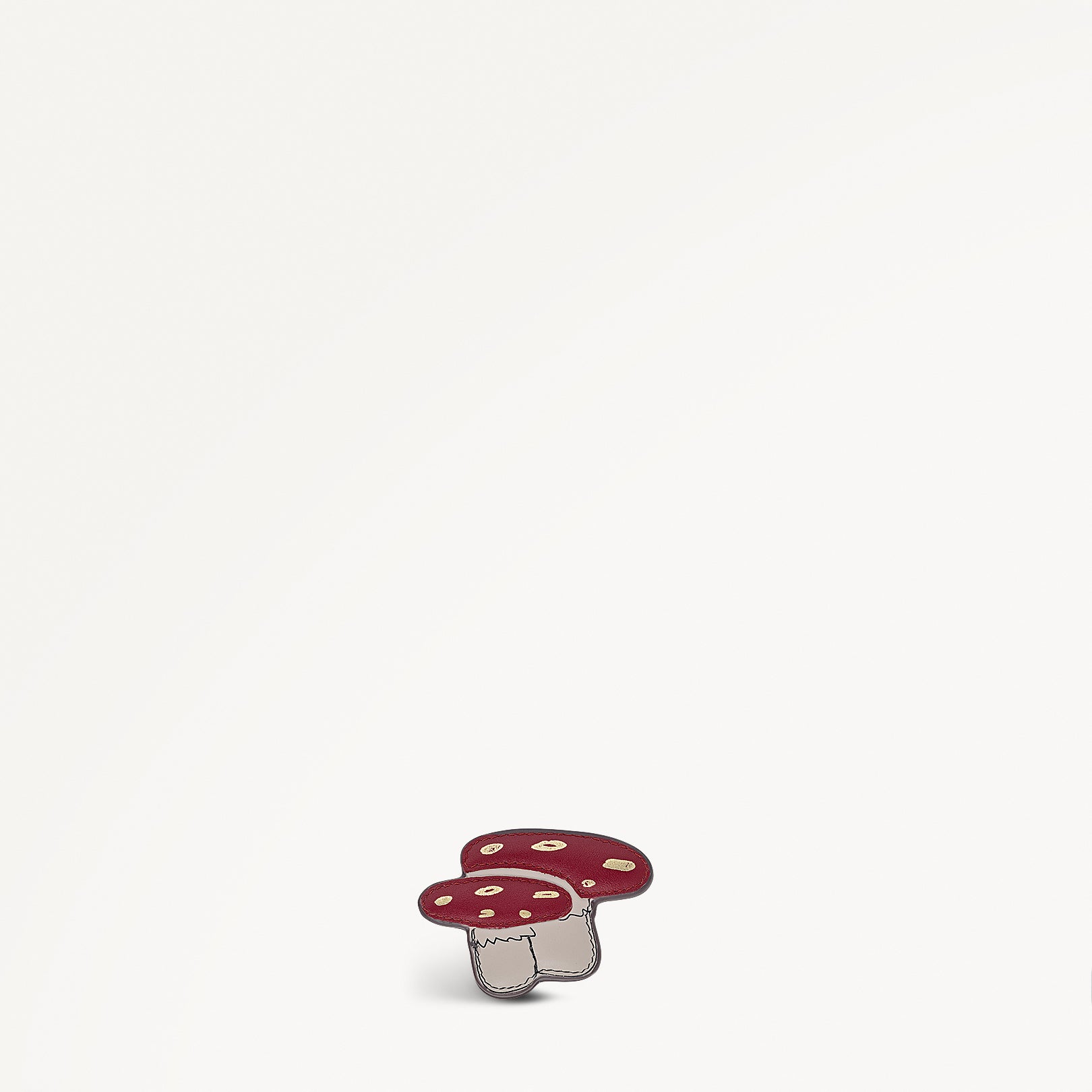 Mushroom Mate Leather Bookmark Boxed Carmine - 112858
