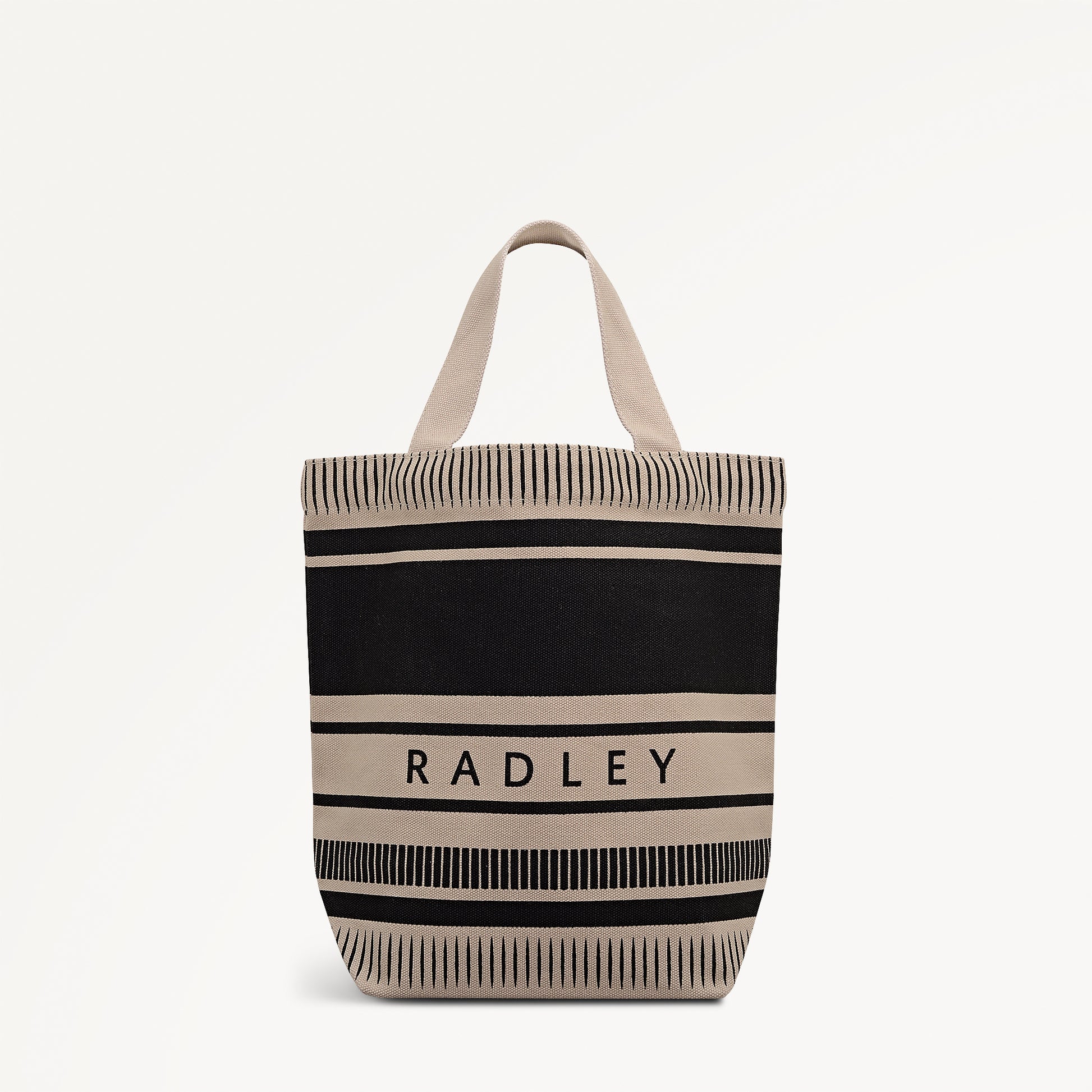 Radley Stripe Small Open Top Grab Black - 112908