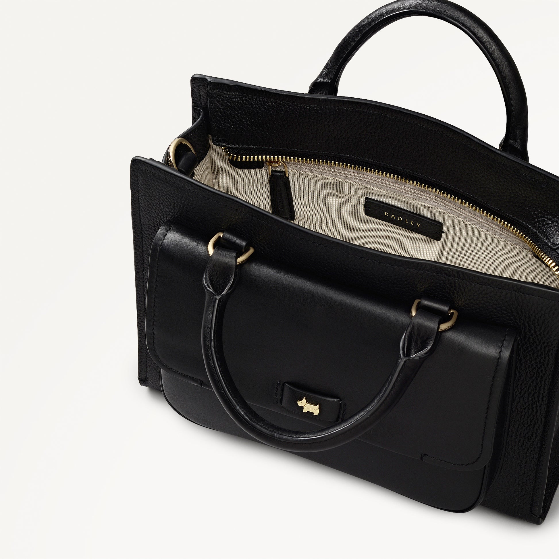 Talbot Way Medium Ziptop Grab Black - 112954