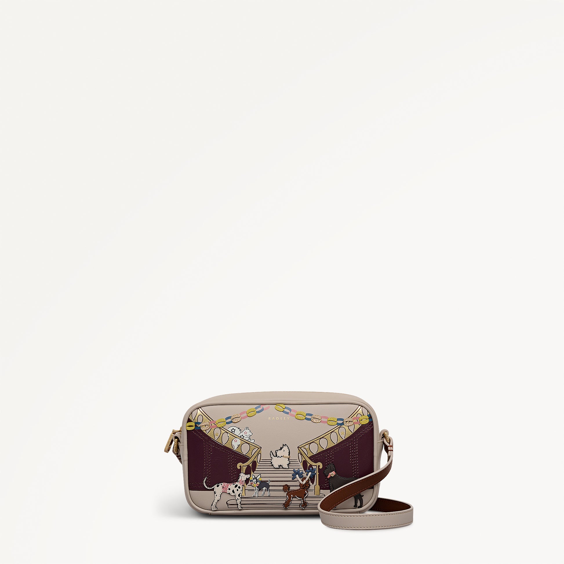 Party Pals Small Ziptop Cross Body Porcini - 112958