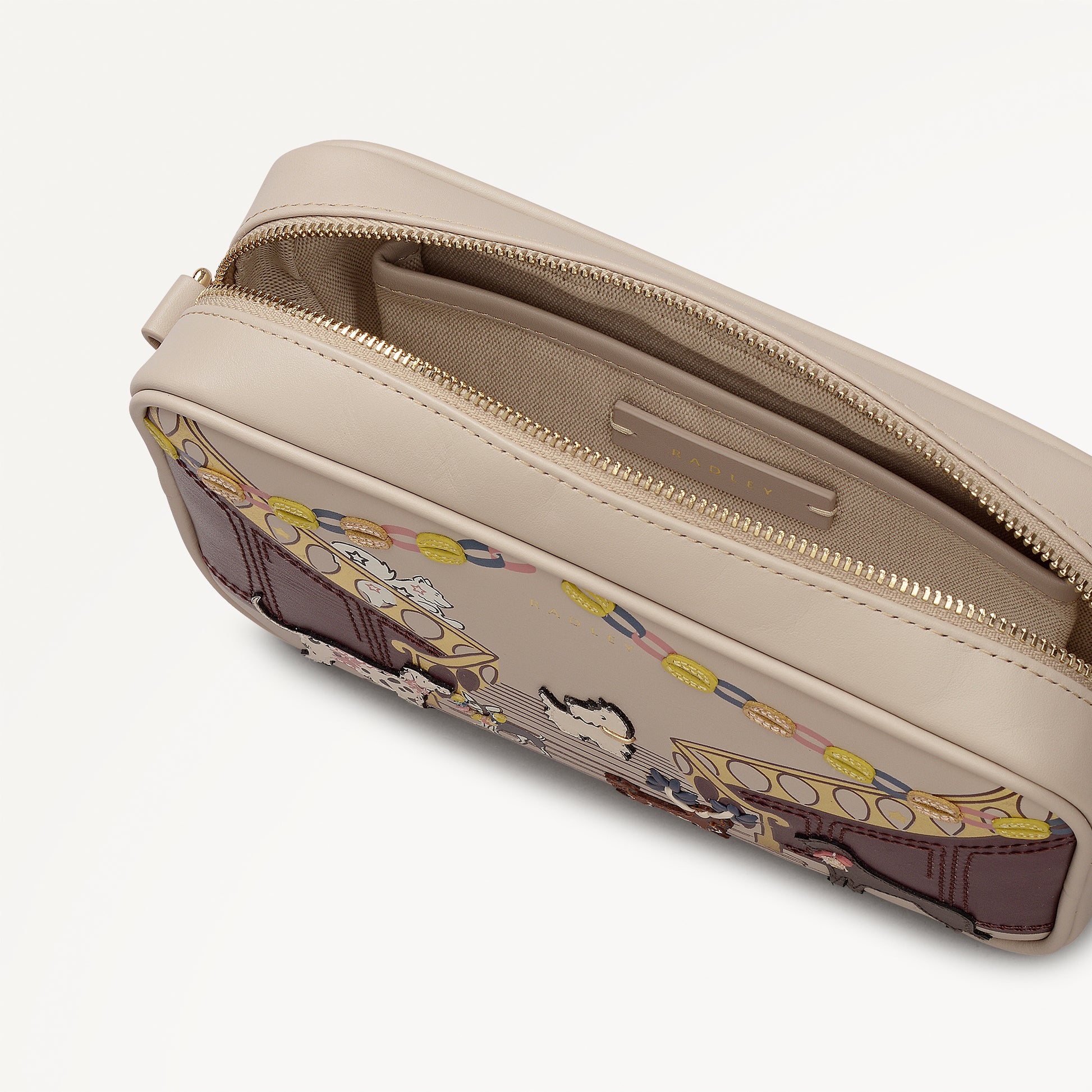 Party Pals Small Ziptop Cross Body Porcini - 112958