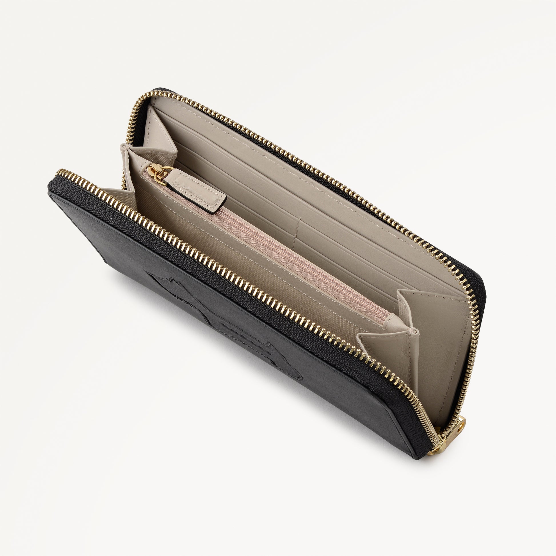 Hadley Lane Large Zip Around Wallet Black - 112968