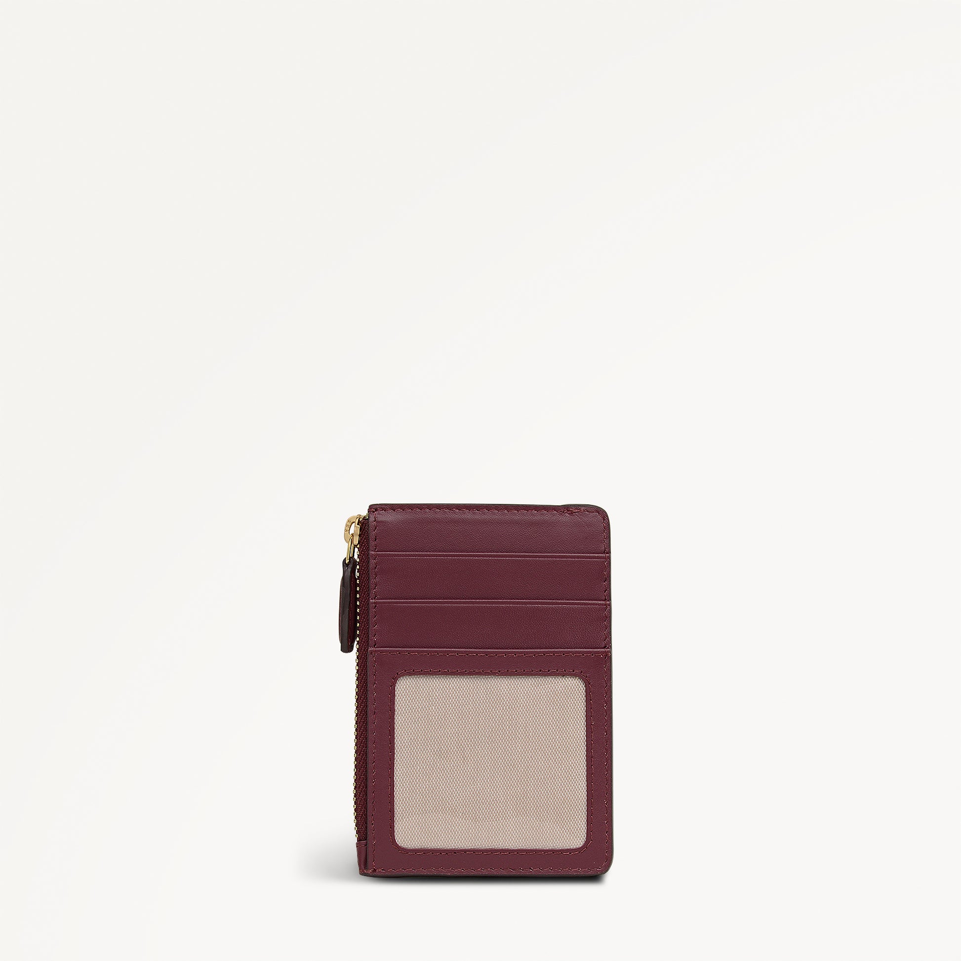 Hadley Lane Small Zip Card & Coin Holder Dark Cherry - 112977