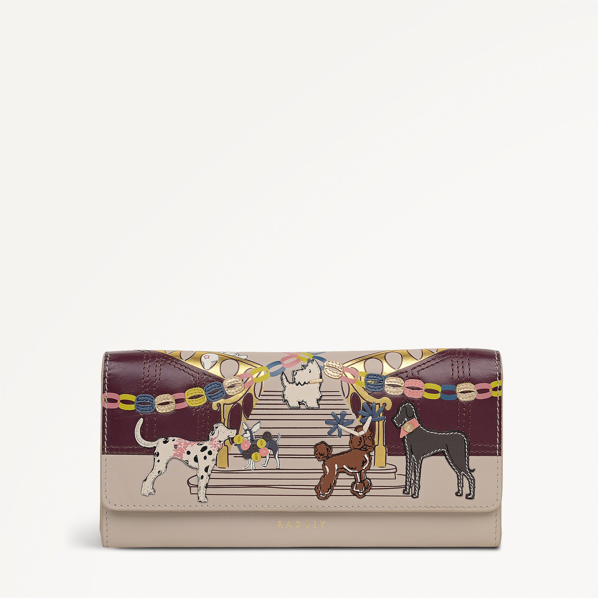 Party Pals Large Flapover Wallet Porcini - 113002