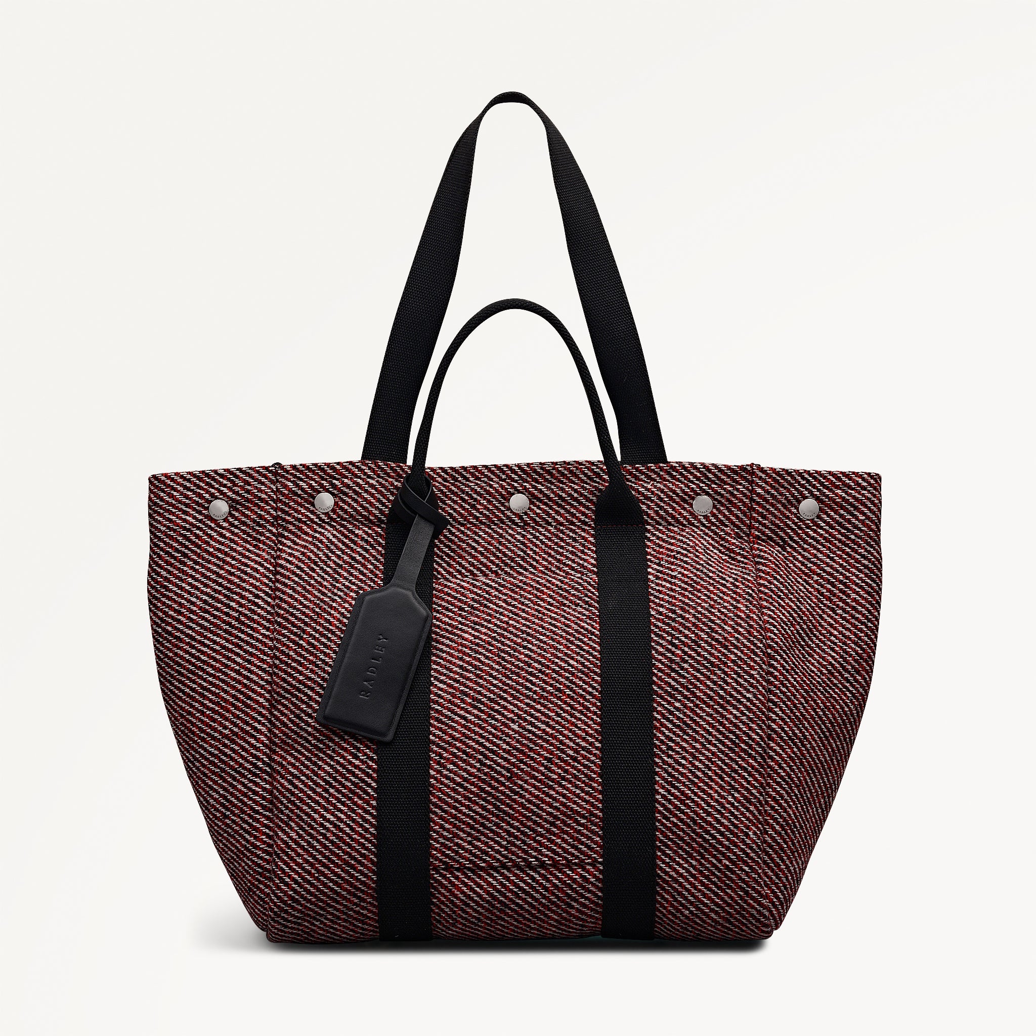 Dark Cherry Large Open Top Tote Bag | Hadleigh Place SS26 | Radley