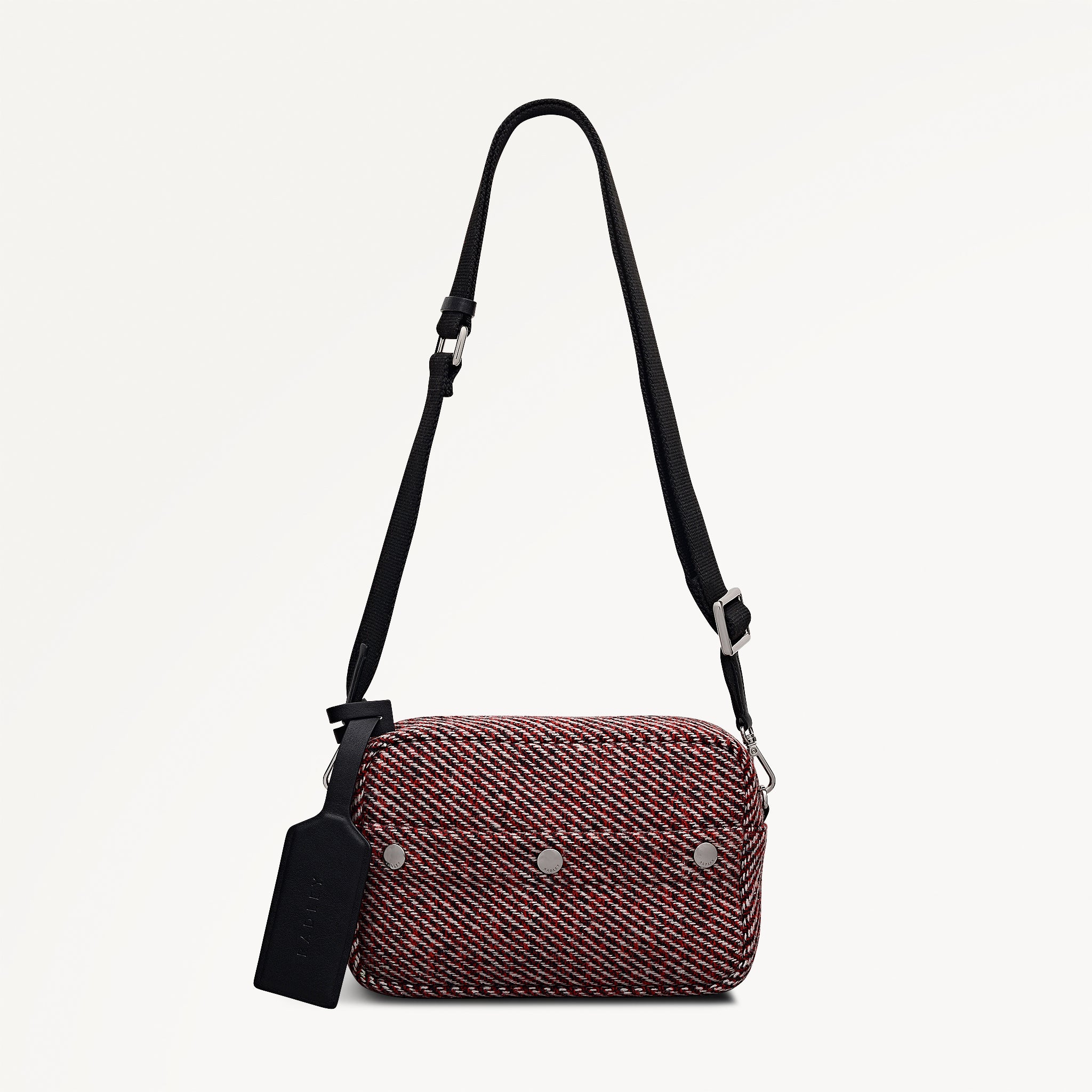 Dark Cherry Small Ziptop Cross Body Bag | Hadleigh Place SS26