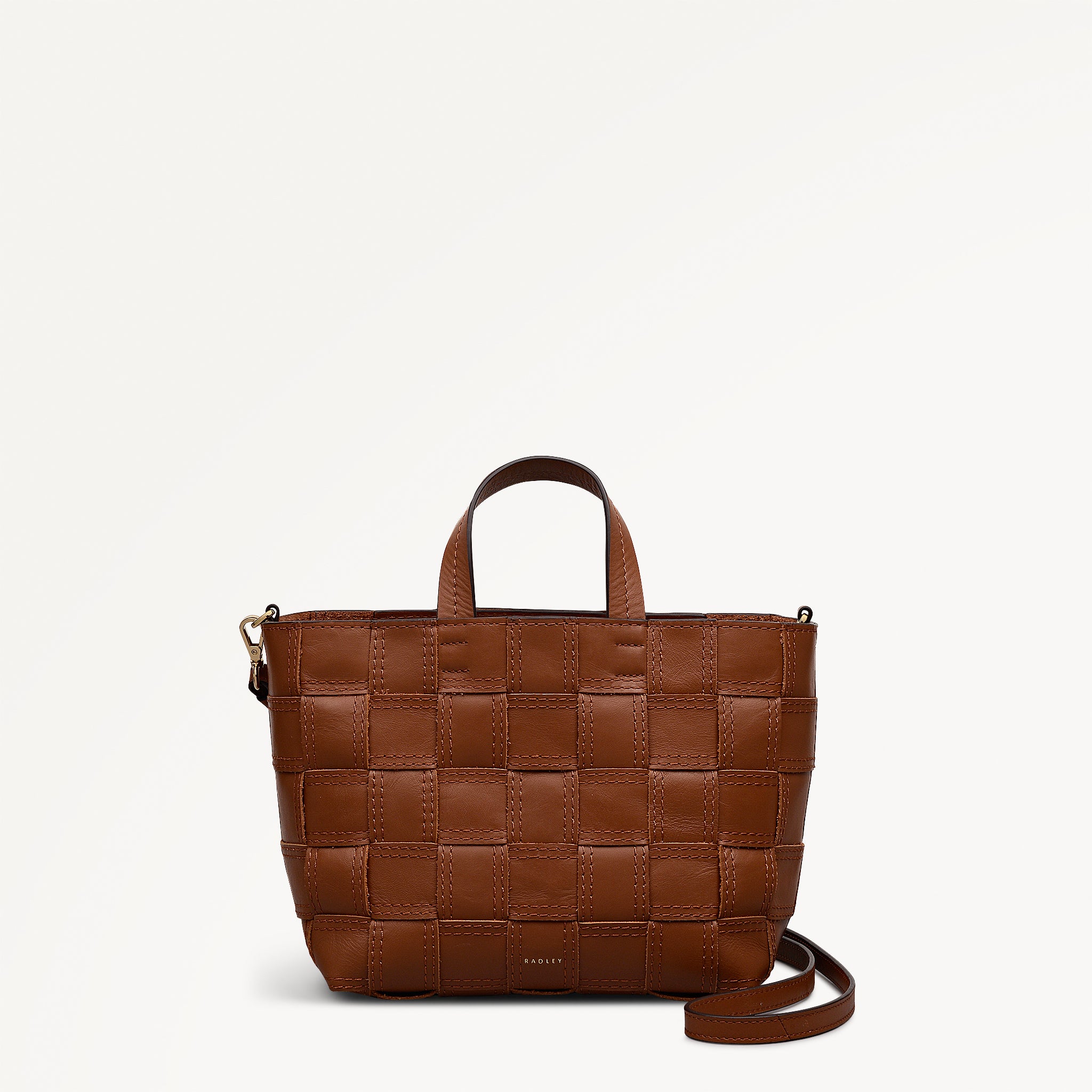  GENIUS COLLECTION CLEEVE ABBEY① The Abbey Small Open Top Grab Cognac - 113095