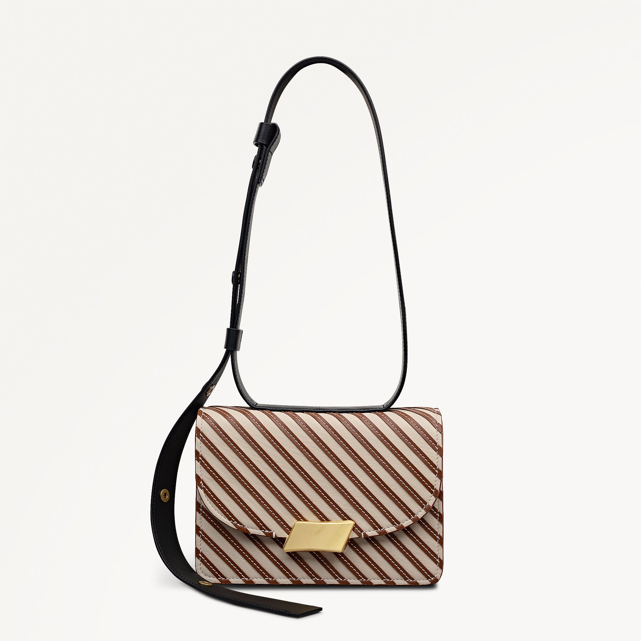 The Belsize Small Flapover Cross Body Salt - 113121