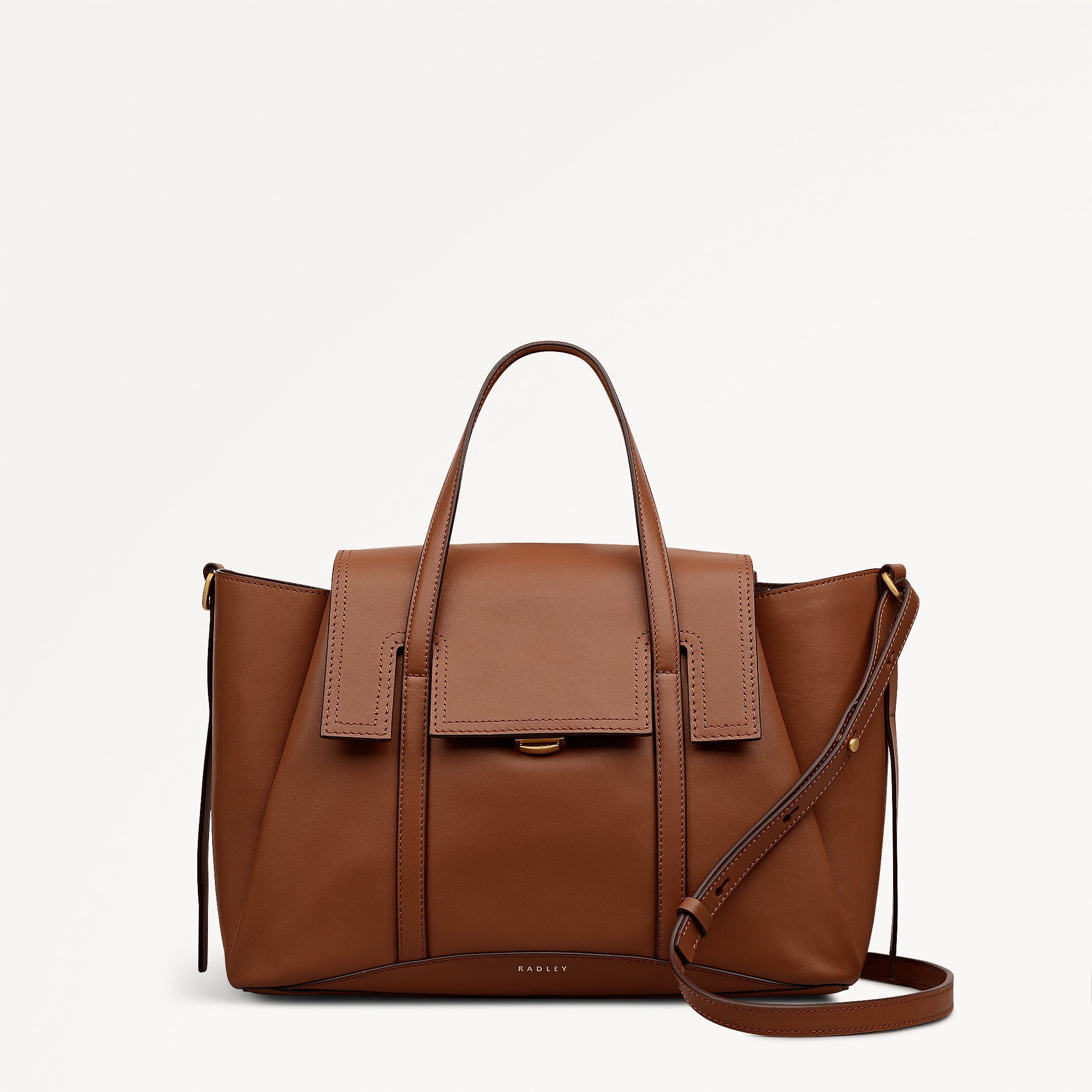 Cognac Medium Flapover Grab Bag | The Chancery SS26 | Radley London