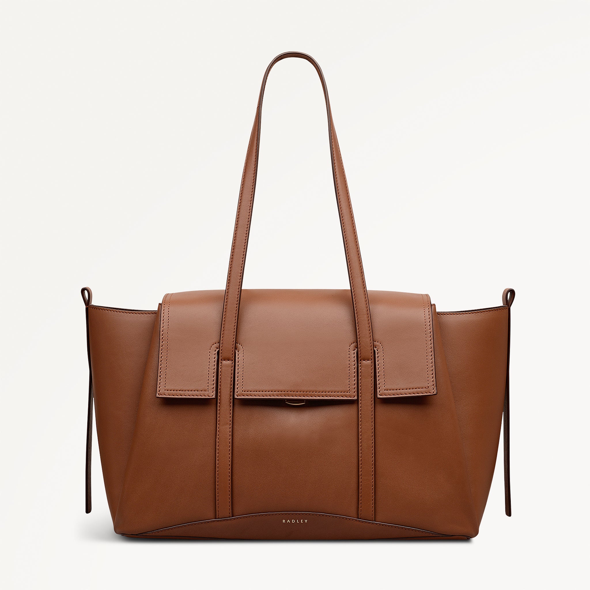 The Chancery Medium Flapover Shoulder Cognac - RHF24104