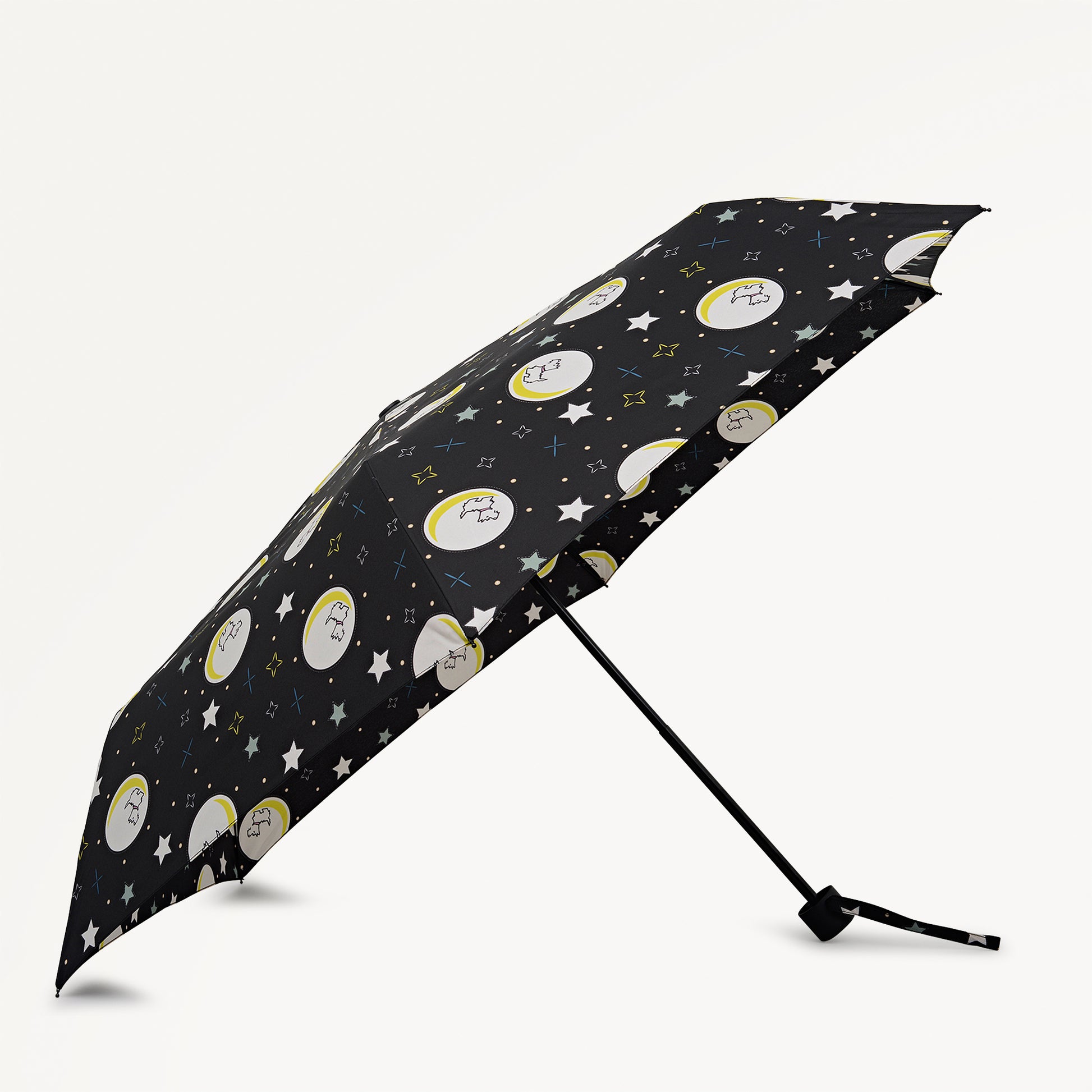 To The Moon Responsible Handbag Umbrella Black - 113309