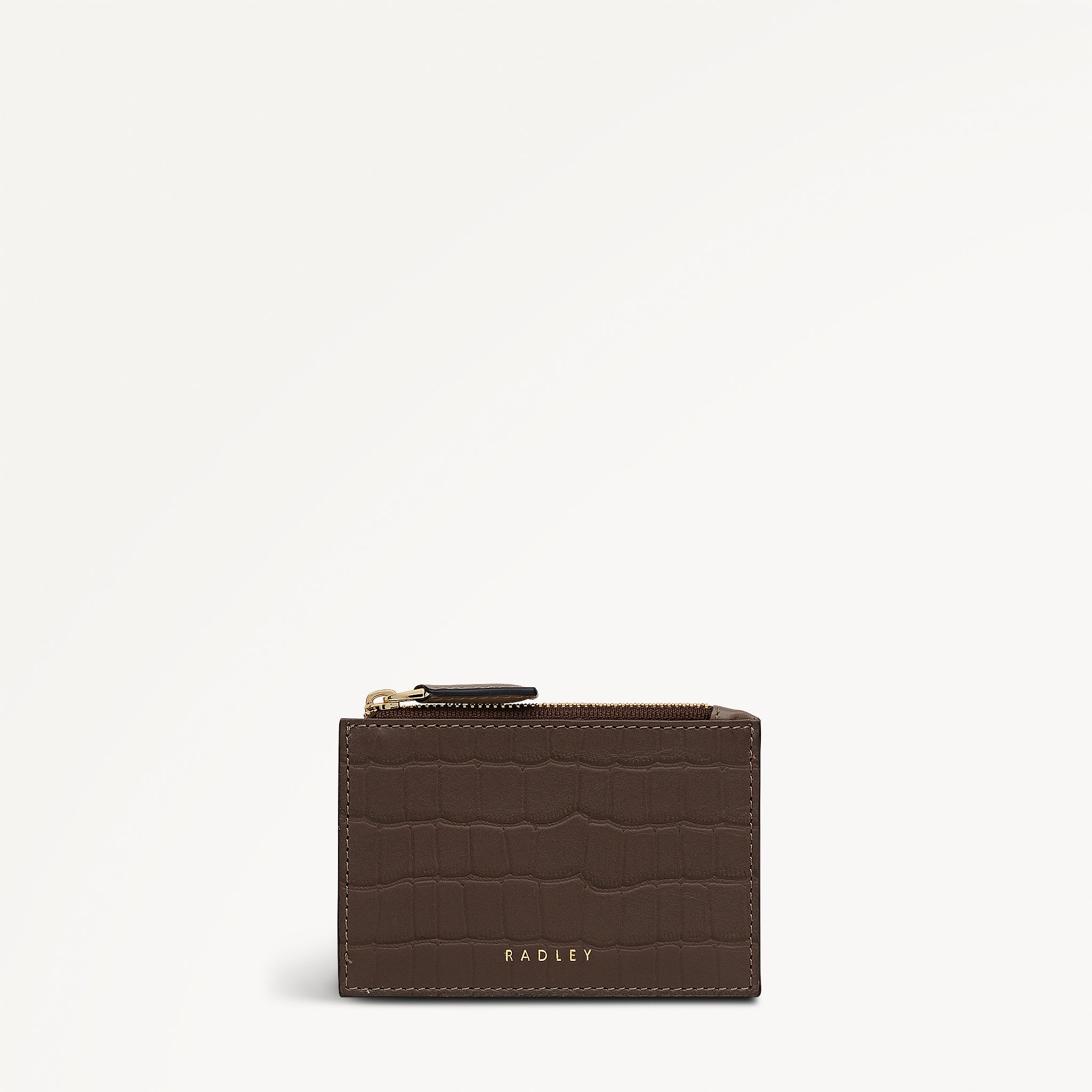 Alba Place - Faux Croc Small Zip Card & Coin Holder - OSE13619
