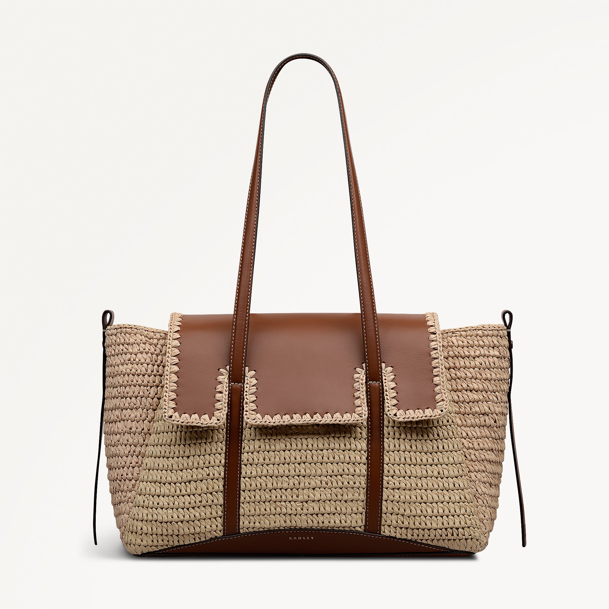 The Chancery - Raffia Medium Flapover Shoulder - RHF25804