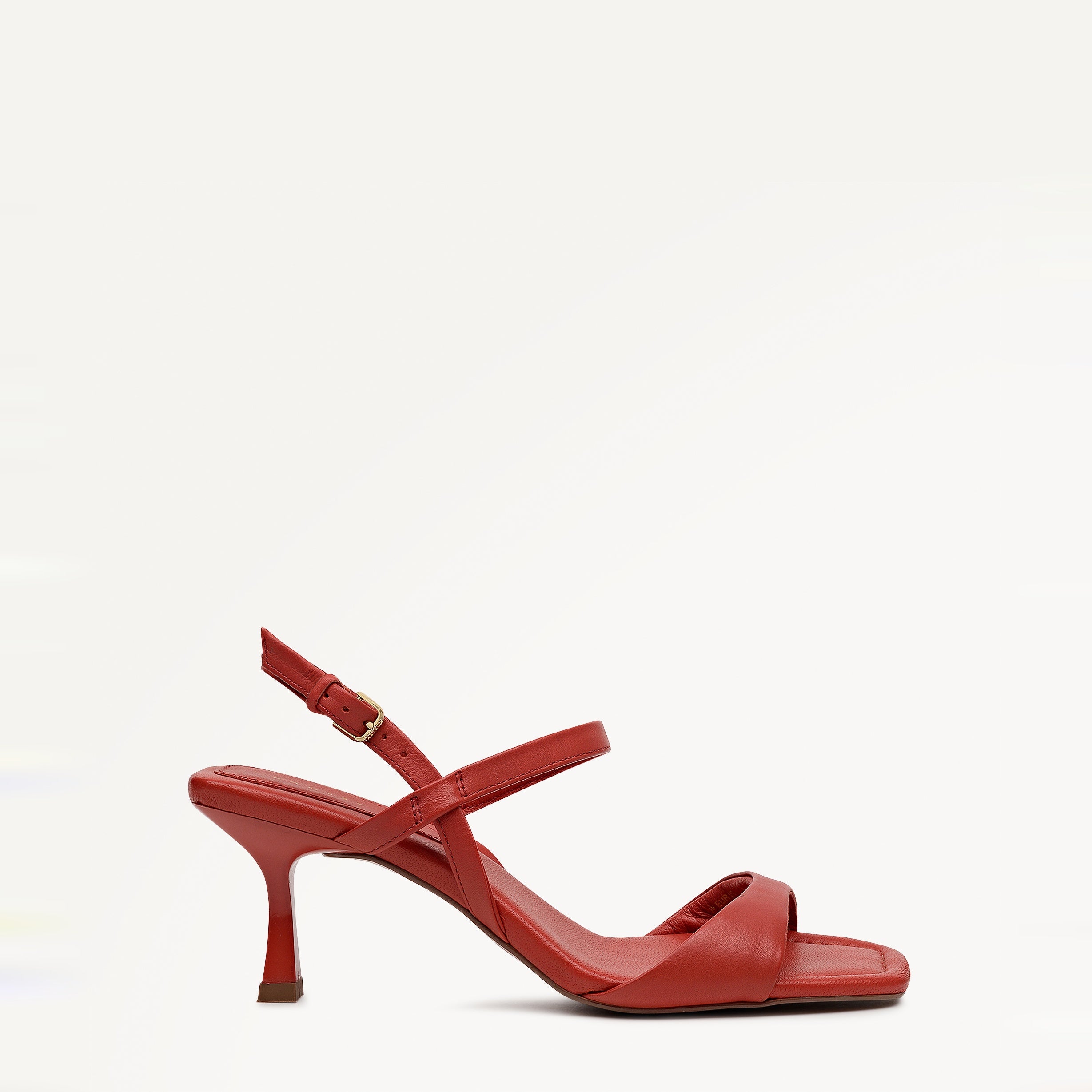 Meadow Road Sleek High Sandal In Flame - 113737