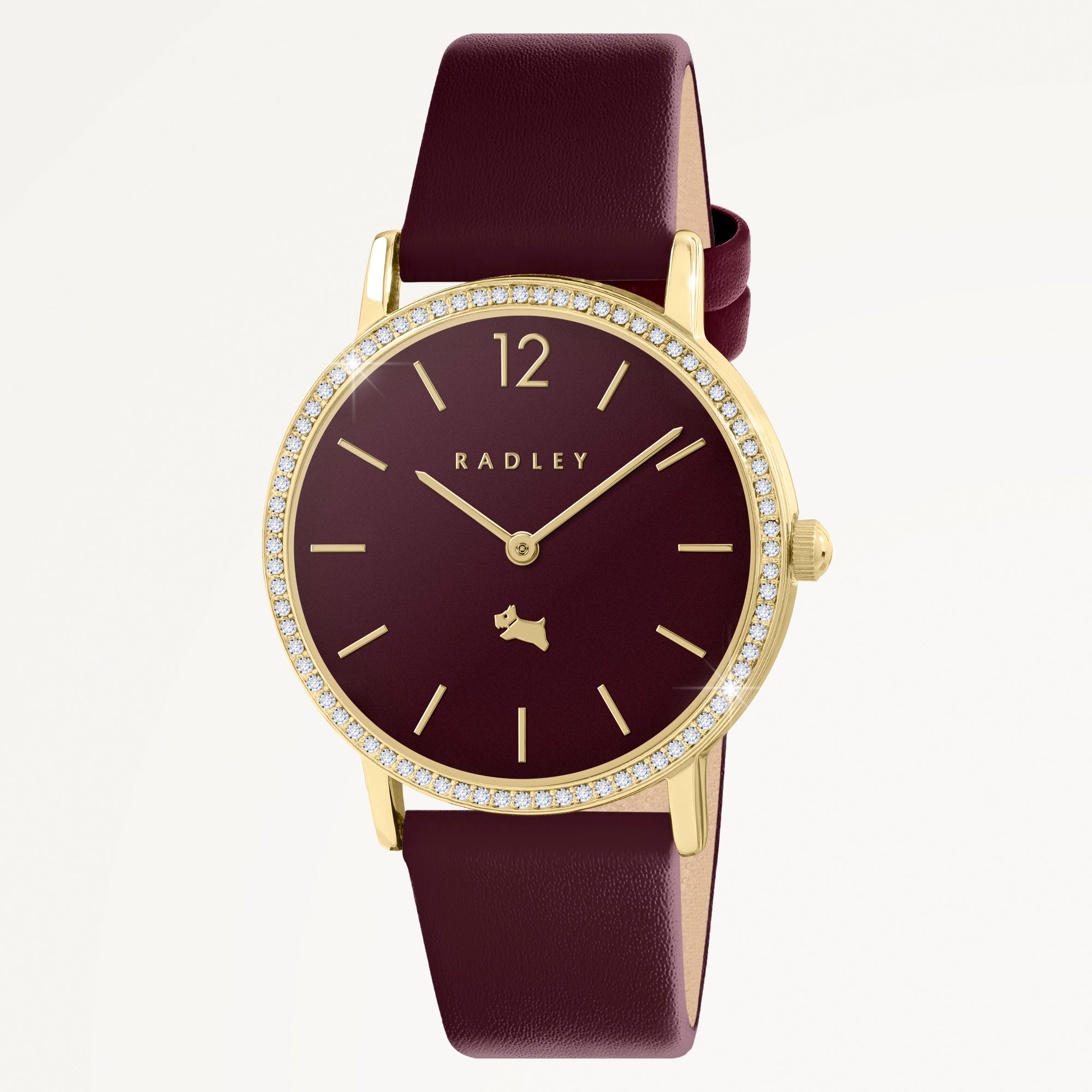Mill Bay 35Mm With Leather Strap Watch Dark Cherry - RY21934A
