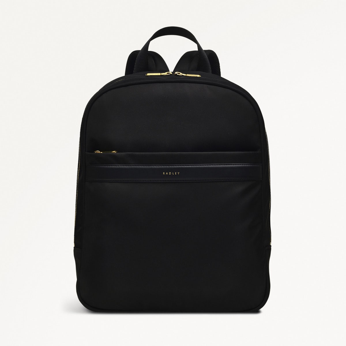 Black Medium Ziptop Backpack Holland Park Radley London