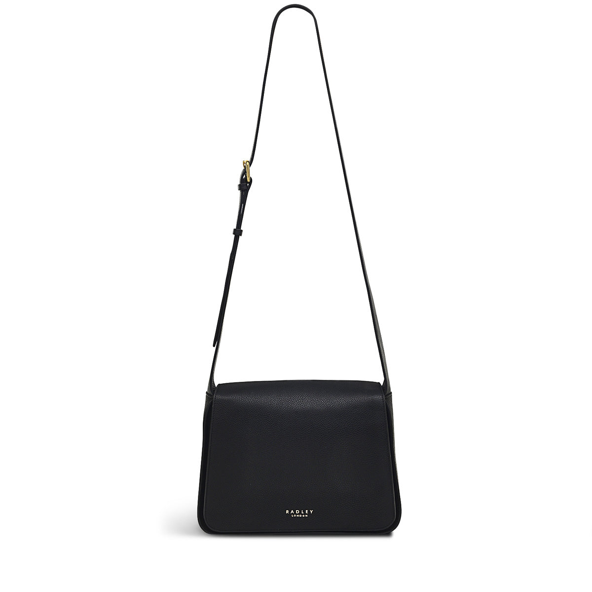 Westwell Lane Leather Medium Flapover Crossbody Bag in Black - H9284001