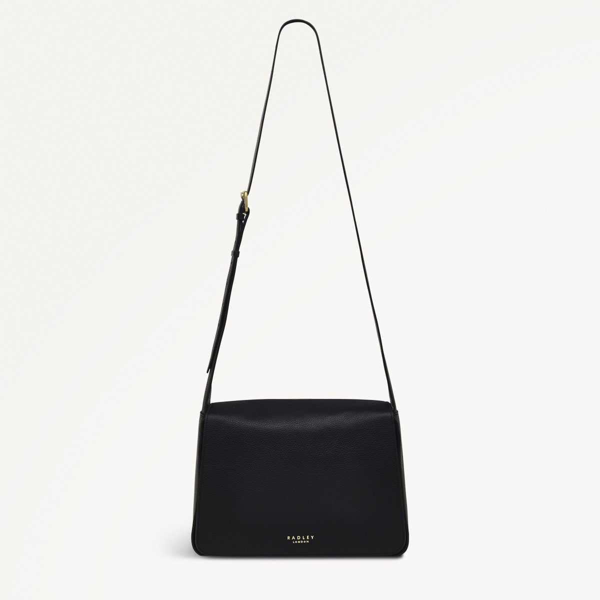 Westwell Lane Leather Large Flapover Crossbody Bag in Black - H9291001