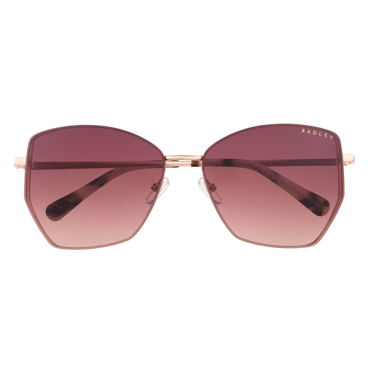 Mayfair Oversized Butterfly Shape Sunglasses in Rose Gold - O7766967