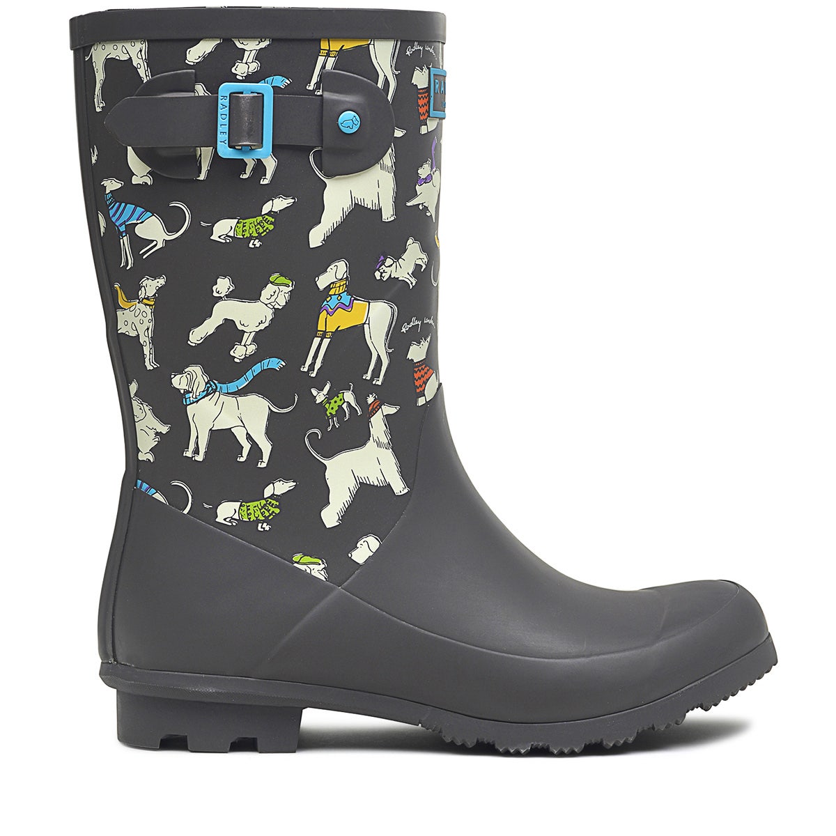 ALBA MID PRINTED WELLY MID 1 DARK GREY