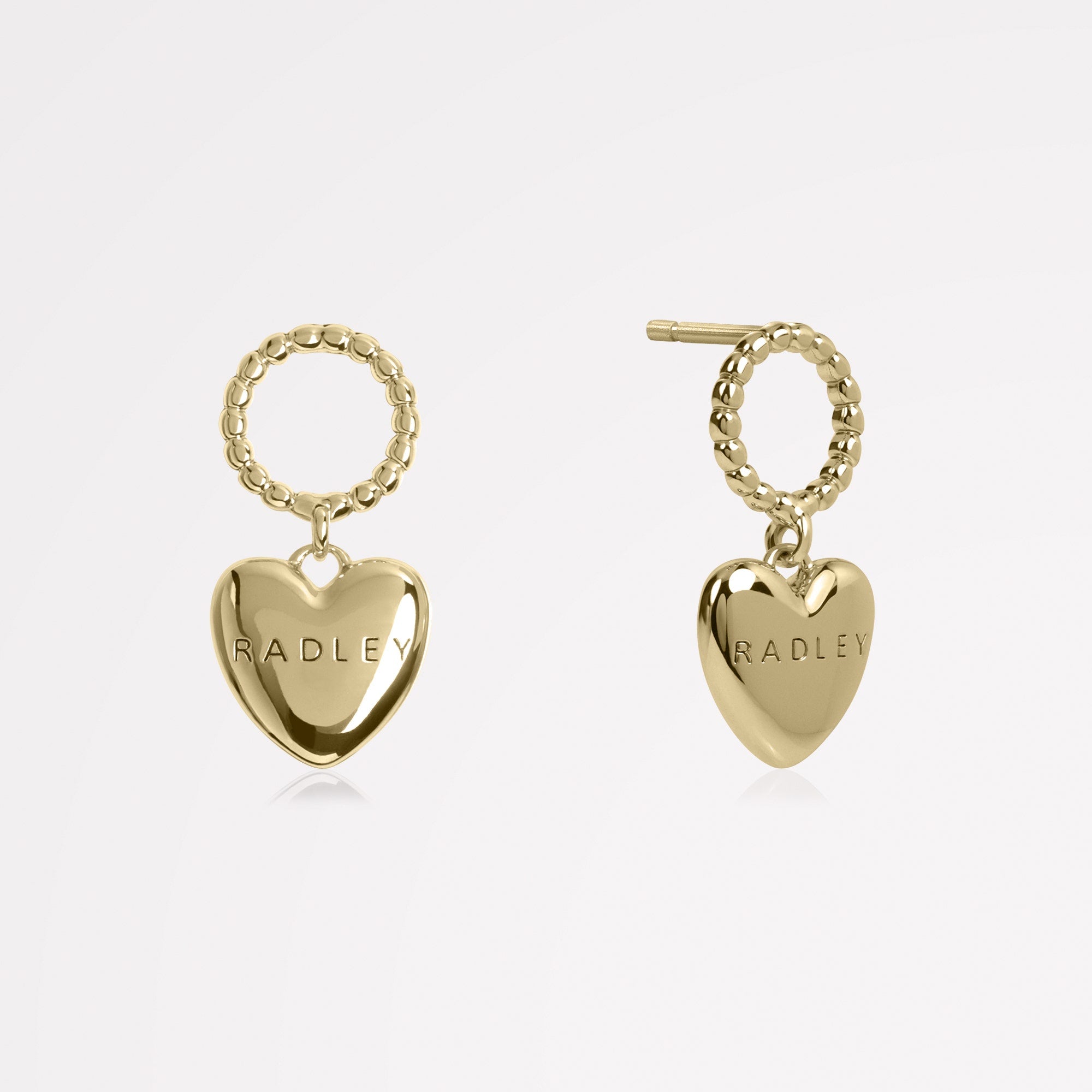 Lovett Way 18ct GP Hanging Heart Earrings - RYJ1522S