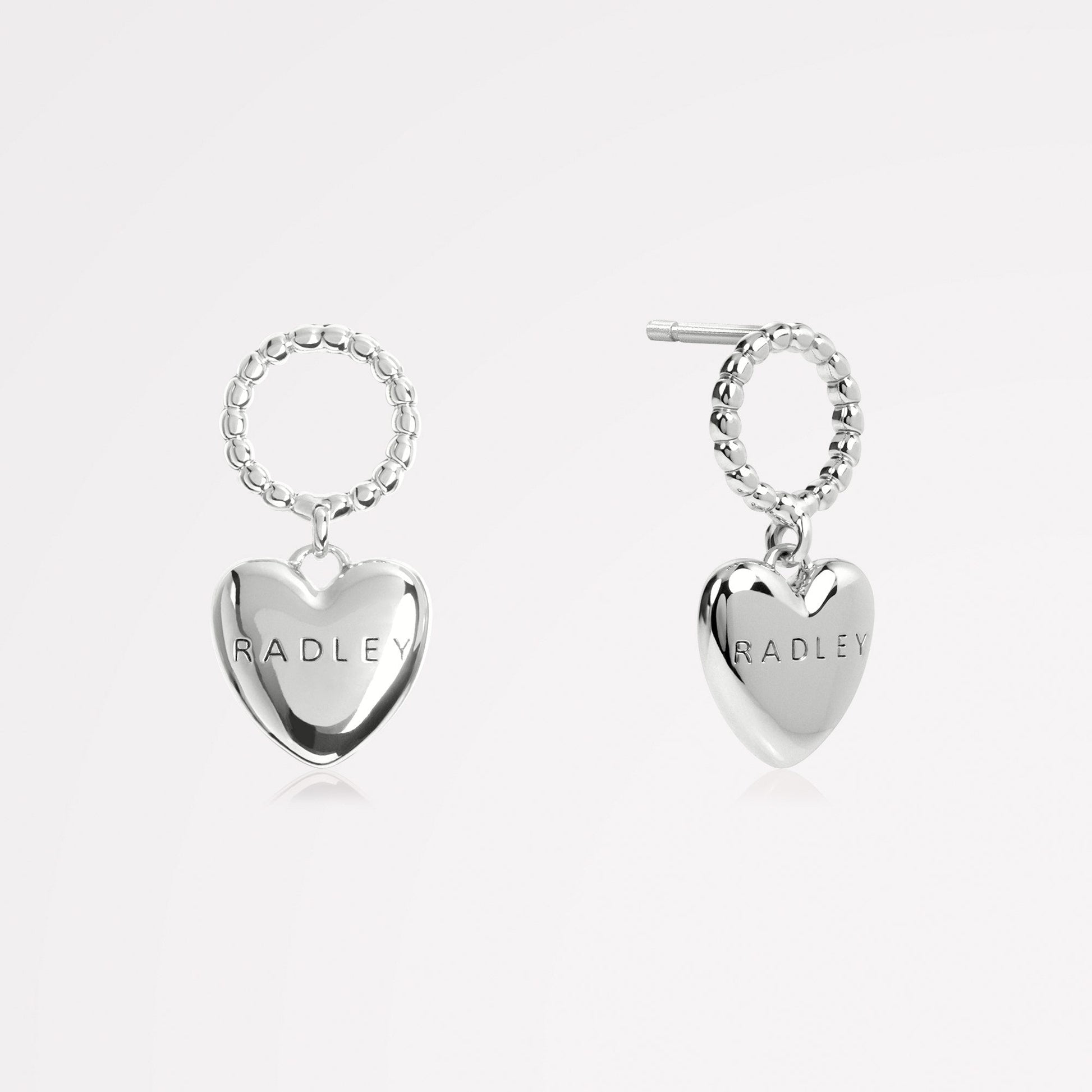 Lovett Way Hanging Heart Earrings Silver - RYJ1523S