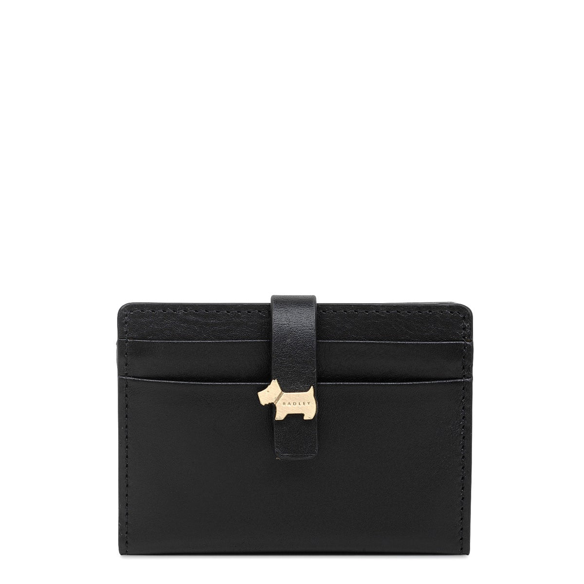 Newick Road Leather Small Card Holder in Black - S1983001