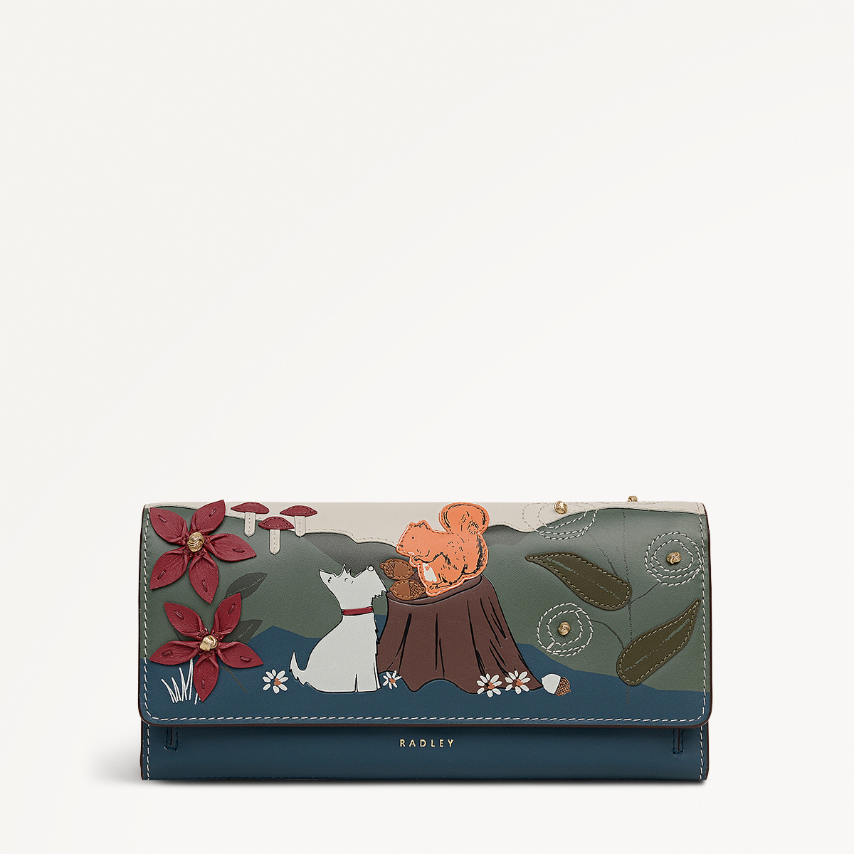 Autumn Leaves Large Flapover Wallet