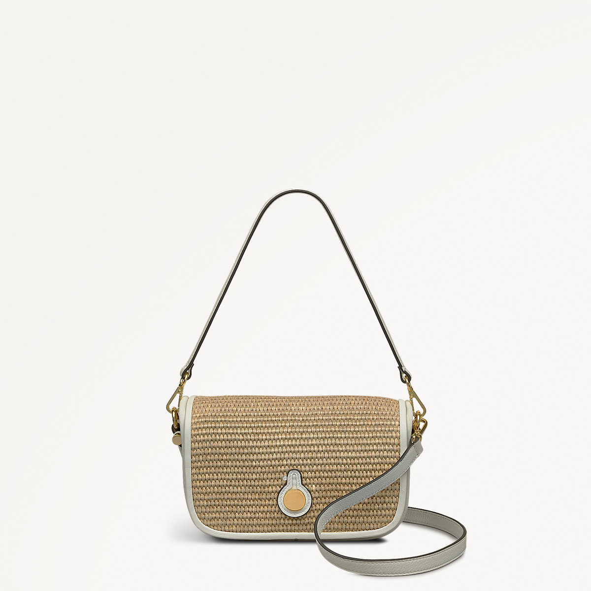 Bathurst Mews - Raffia Small Flapover Cross Body