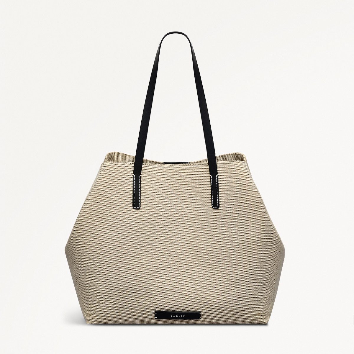 Dukes Place - Canvas Large Open Top Tote Natural