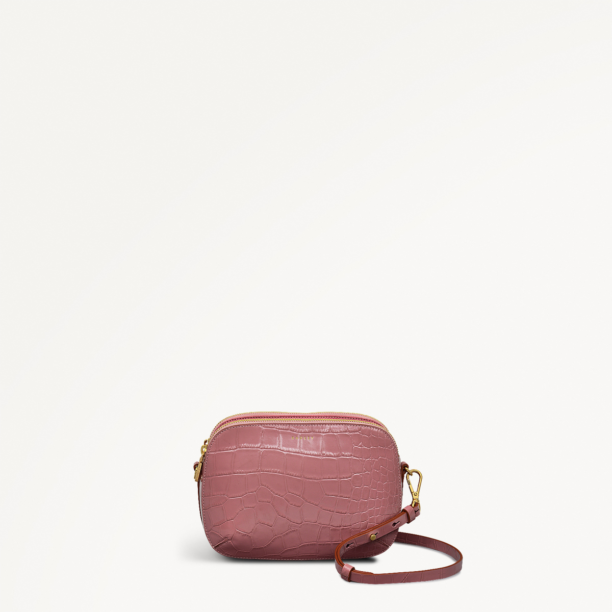 Dukes Place - Faux Croc Medium Ziptop Cross Body