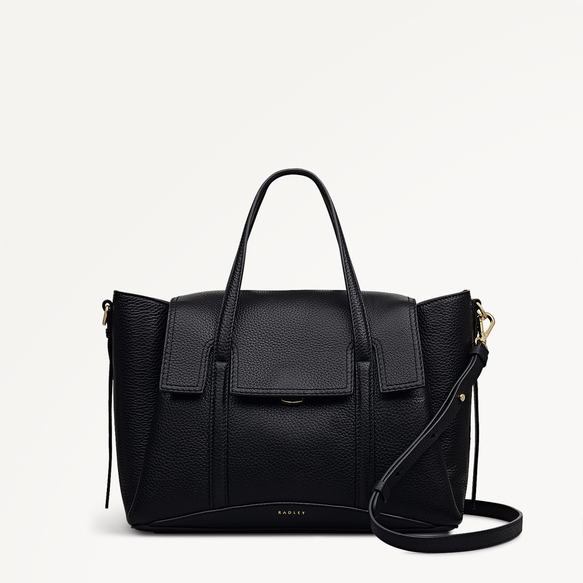 The Chancery Medium Flapover Grab Black