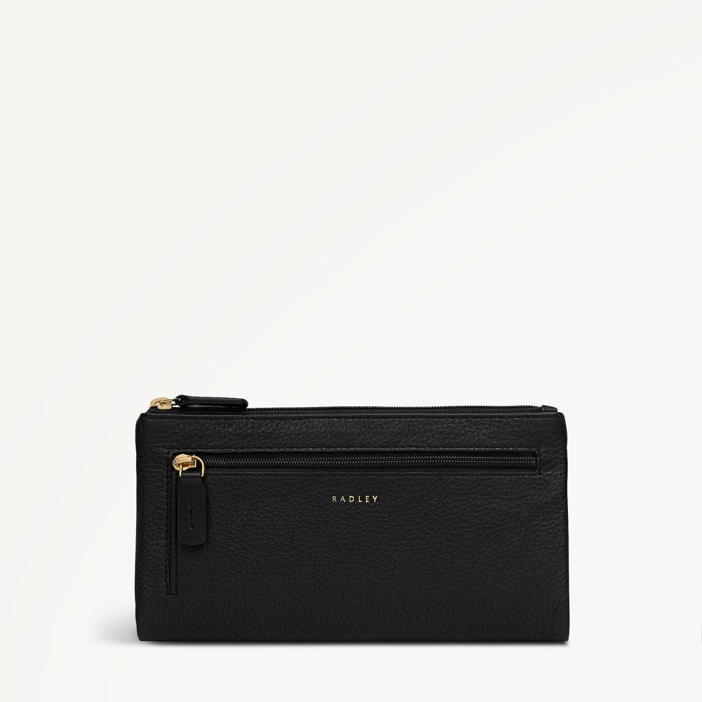 Larkswood Leather Large Bifold Wallet in Black - 10503