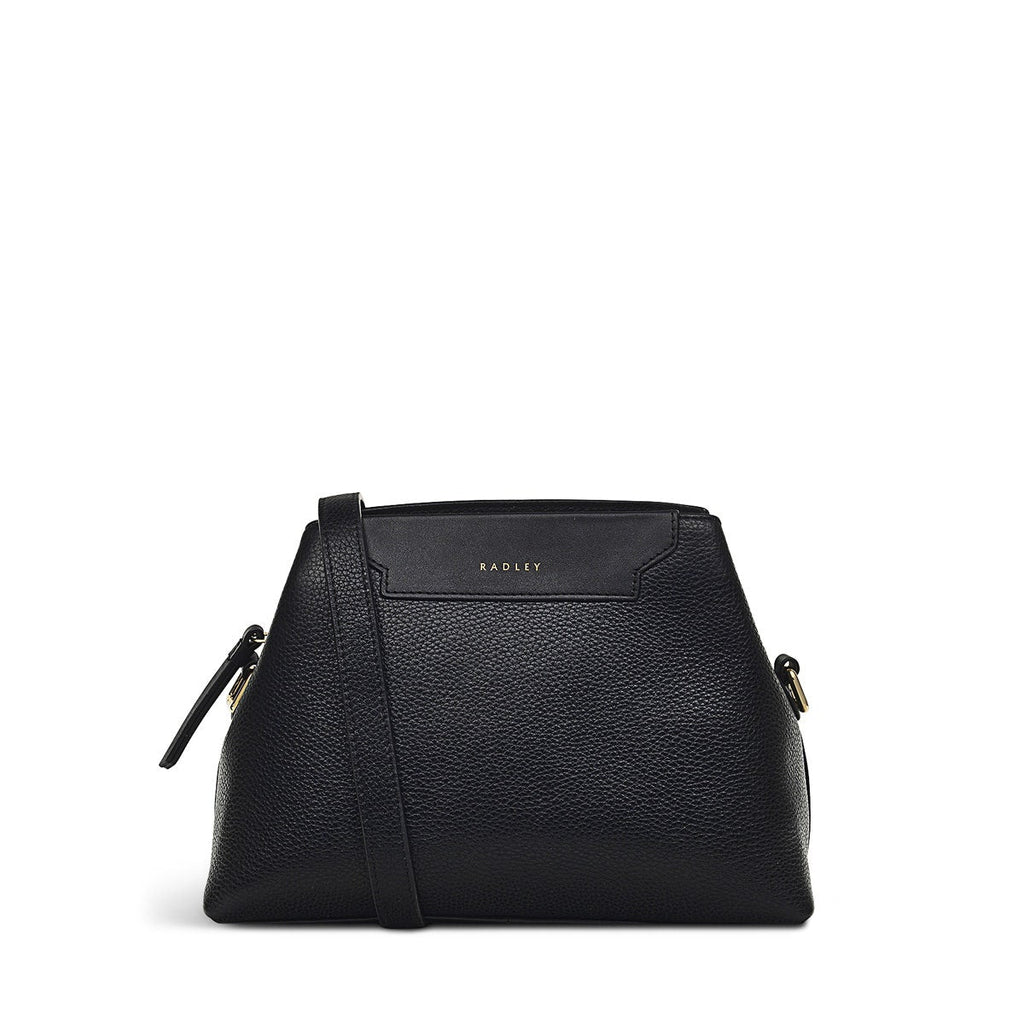 Piccardy Hill 2.0 Leather Small Ziptop Crossbody Bag in Black - 110025