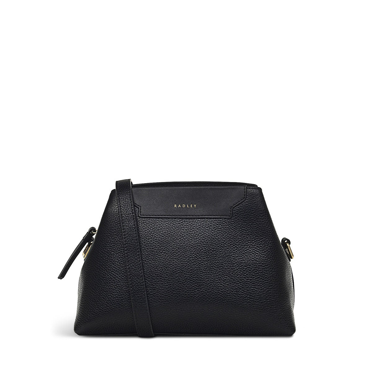 Piccardy Hill 2.0 Leather Small Ziptop Crossbody Bag in Black - 110025
