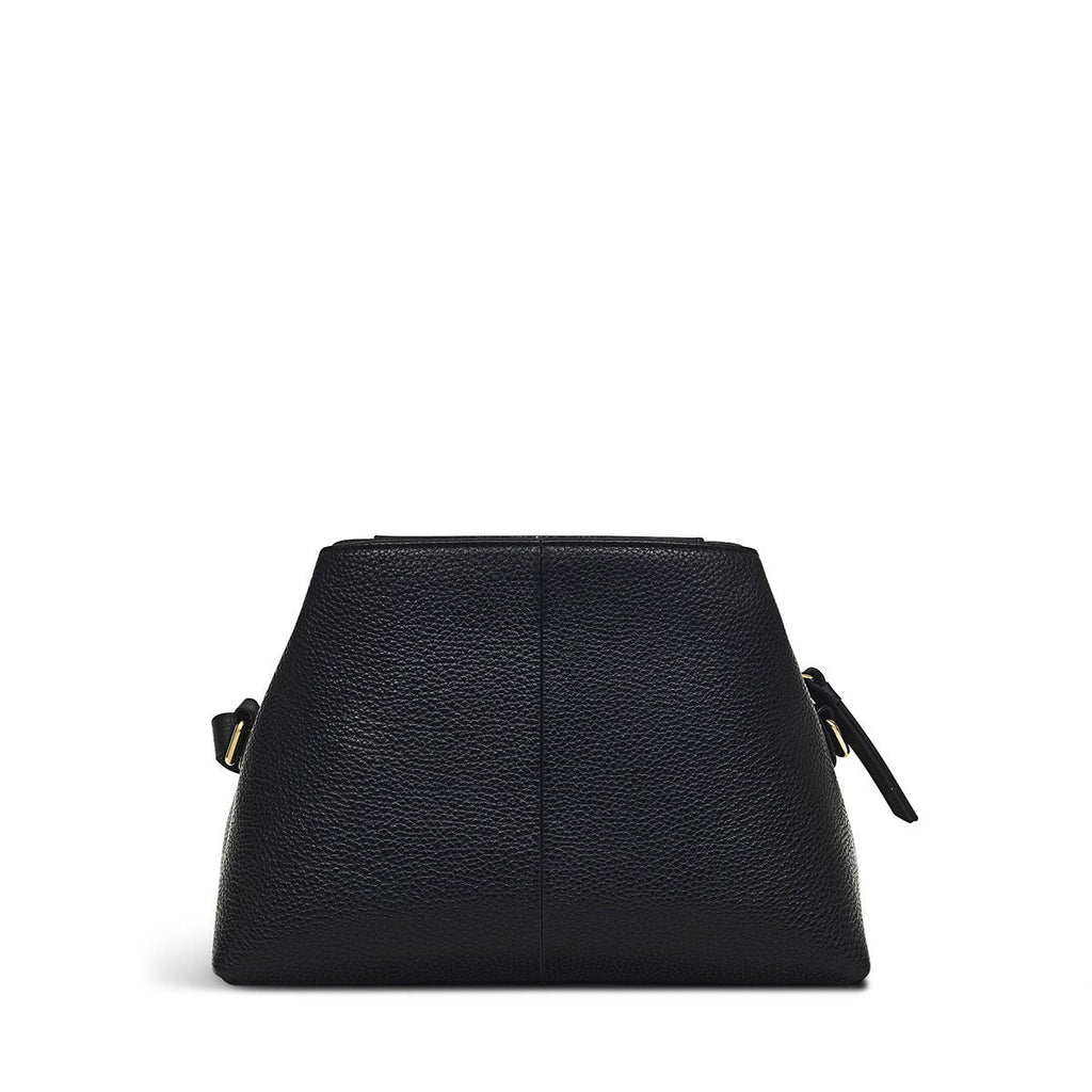 Piccardy Hill 2.0 Leather Small Ziptop Crossbody Bag in Black - 110025