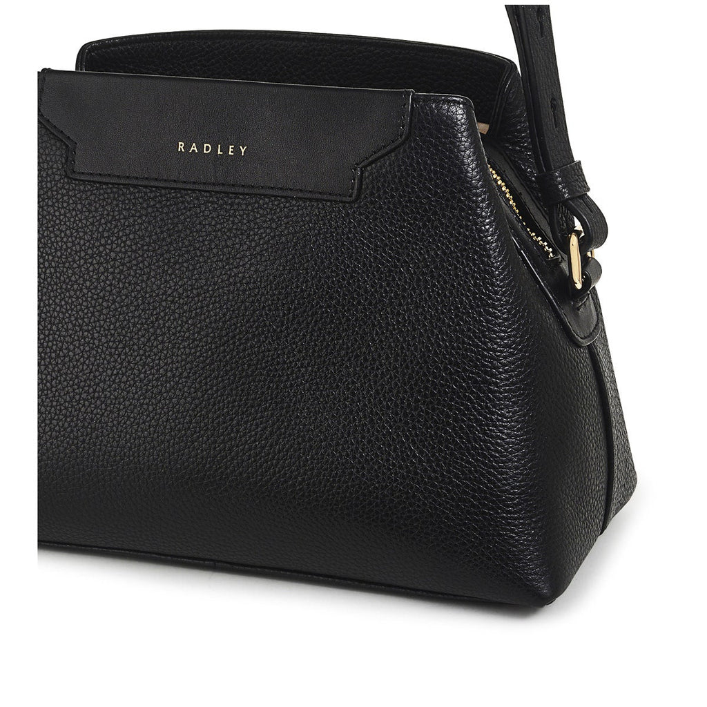 Piccardy Hill 2.0 Leather Small Ziptop Crossbody Bag in Black - 110025